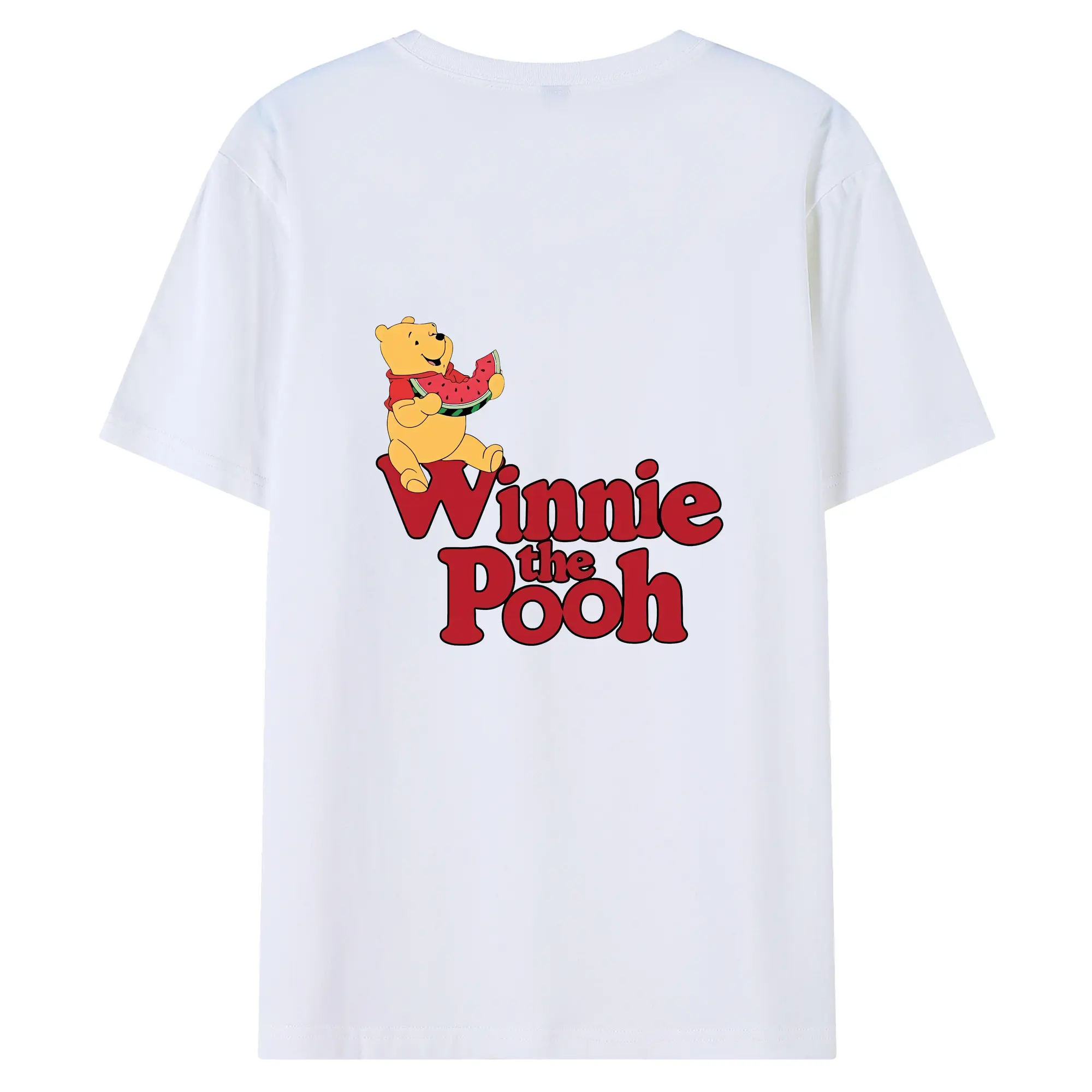 プーさん グッズ くまのプーさん - 綿100％ 半袖Tシャツ ・ バックプリント ・ 快適 通気性 ・ 日常使い 散歩 スポーツ用