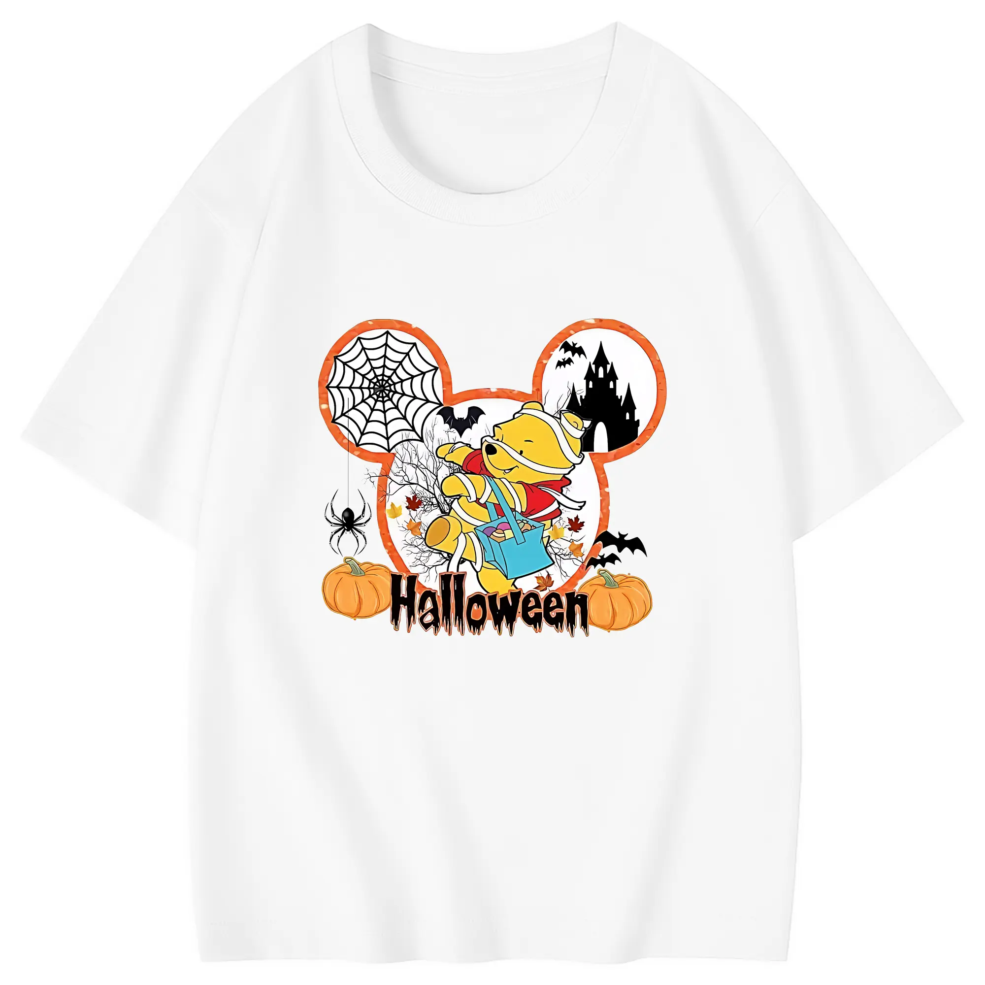 プーさん グッズ くまのプーさん - 綿100％ キッズTシャツ ・ フロントプリント ・ 快適 通気性 ・ スポーツ カジュアル 散歩用