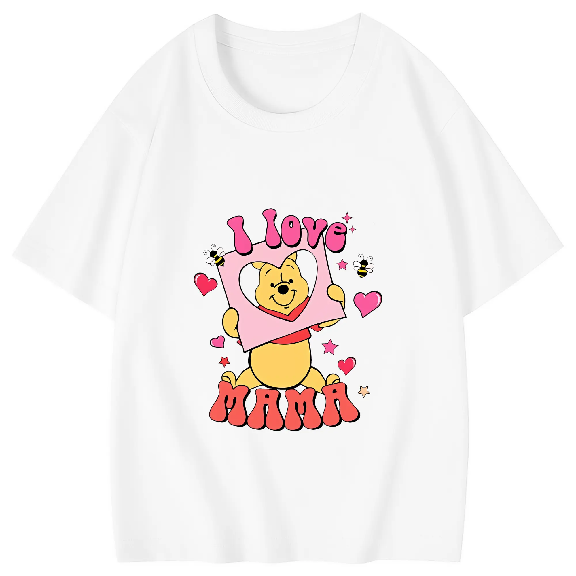 プーさん グッズ くまのプーさん - 綿100％ キッズTシャツ ・ フロントプリント ・ 快適 通気性 ・ スポーツ カジュアル 散歩用