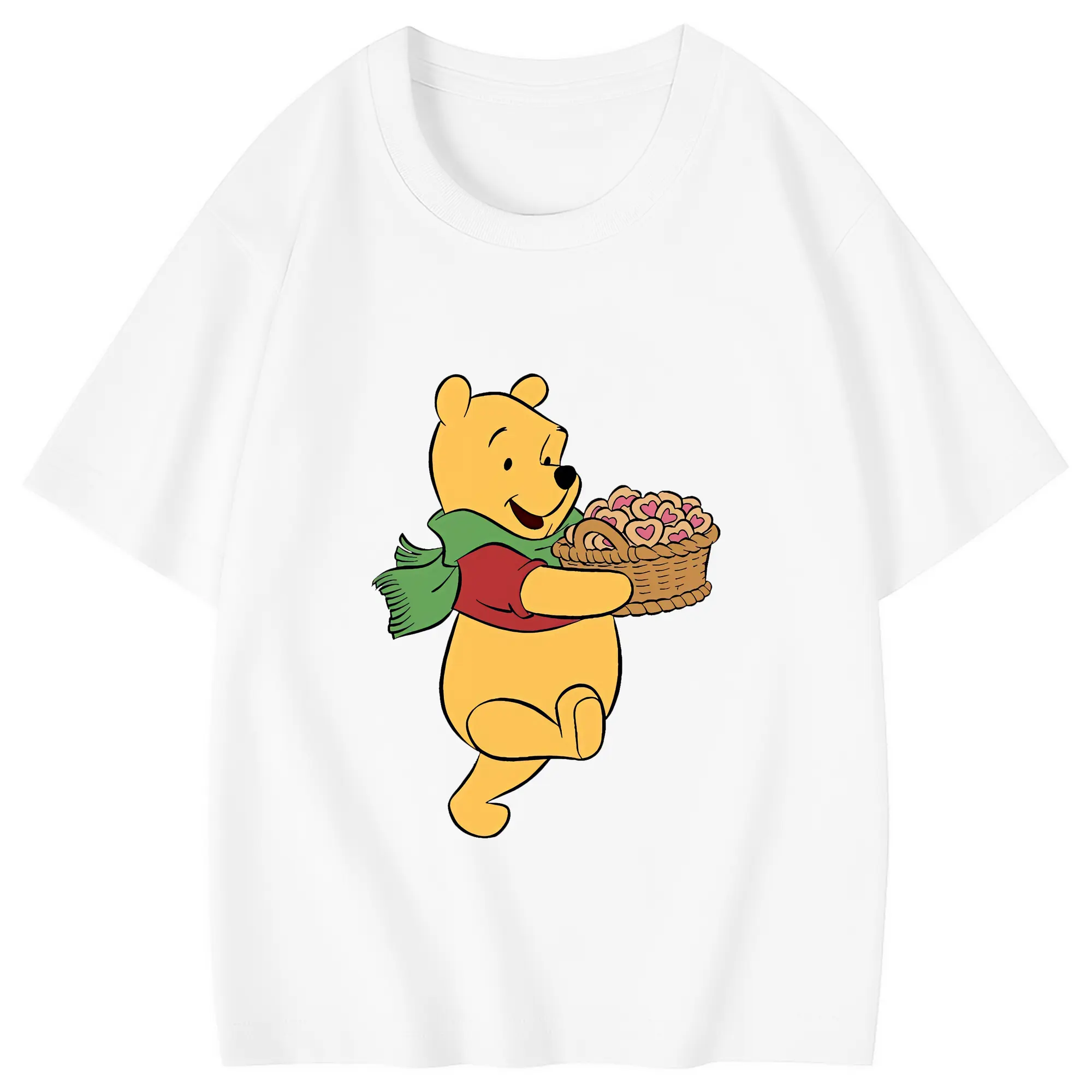 プーさん グッズ くまのプーさん - 綿100％ キッズTシャツ ・ フロントプリント ・ 快適 通気性 ・ スポーツ カジュアル 散歩用