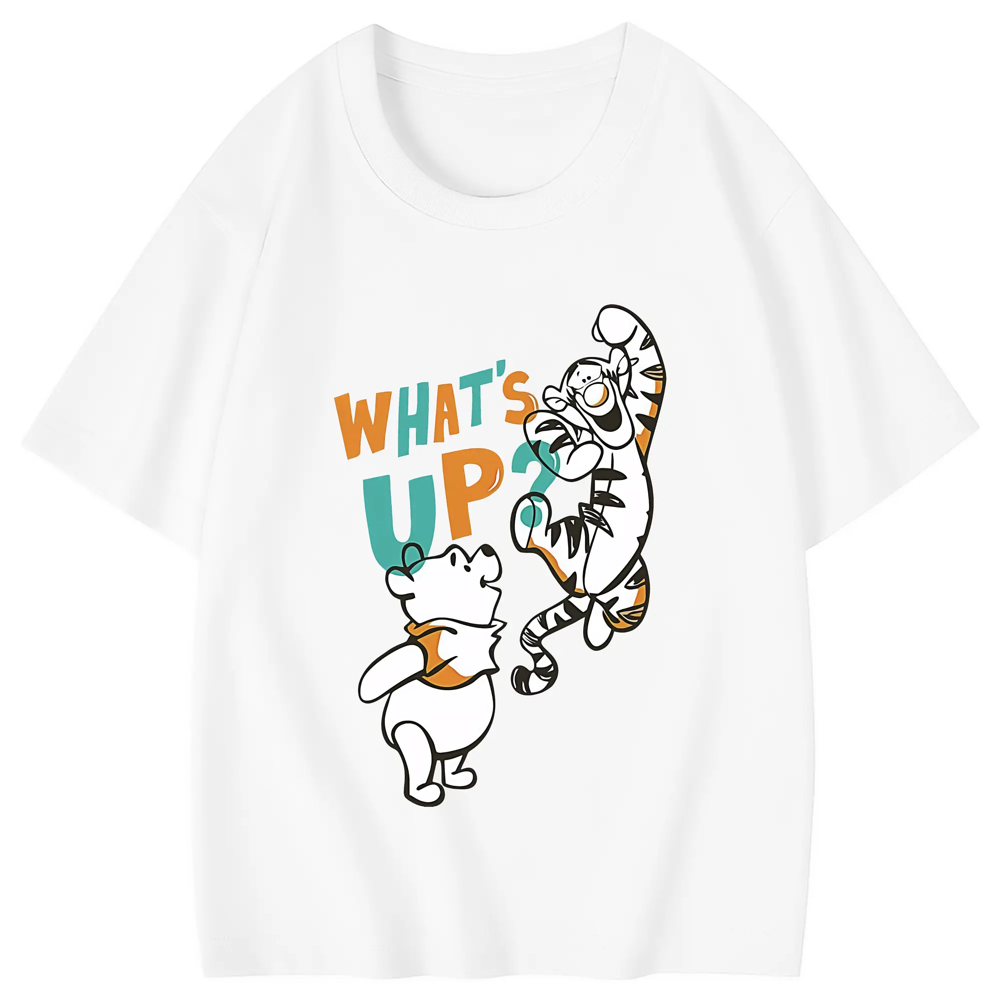 プーさん グッズ くまのプーさん - 綿100％ キッズTシャツ ・ フロントプリント ・ 快適 通気性 ・ スポーツ カジュアル 散歩用