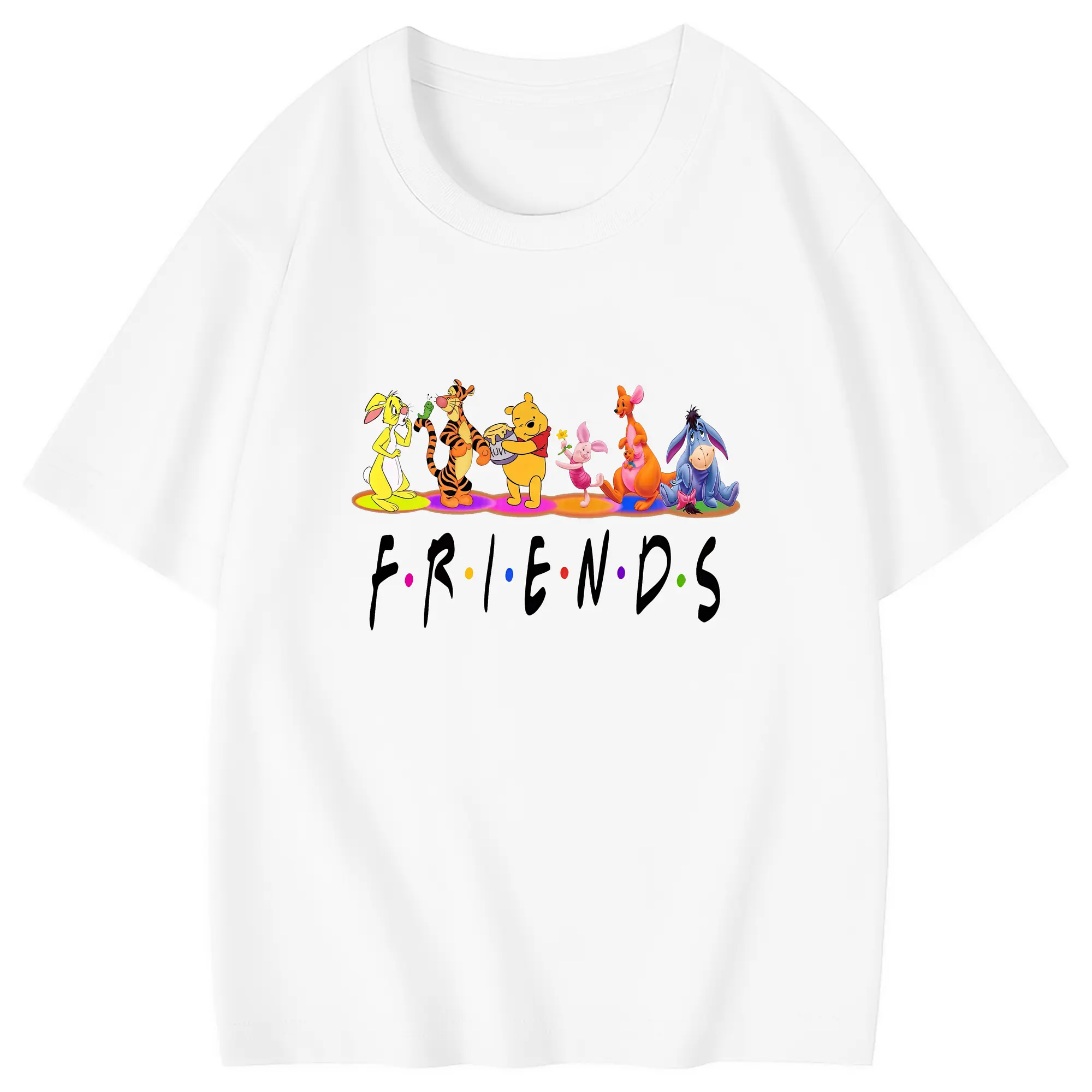 プーさん グッズ くまのプーさん - 綿100％ キッズTシャツ ・ フロントプリント ・ 快適 通気性 ・ スポーツ カジュアル 散歩用