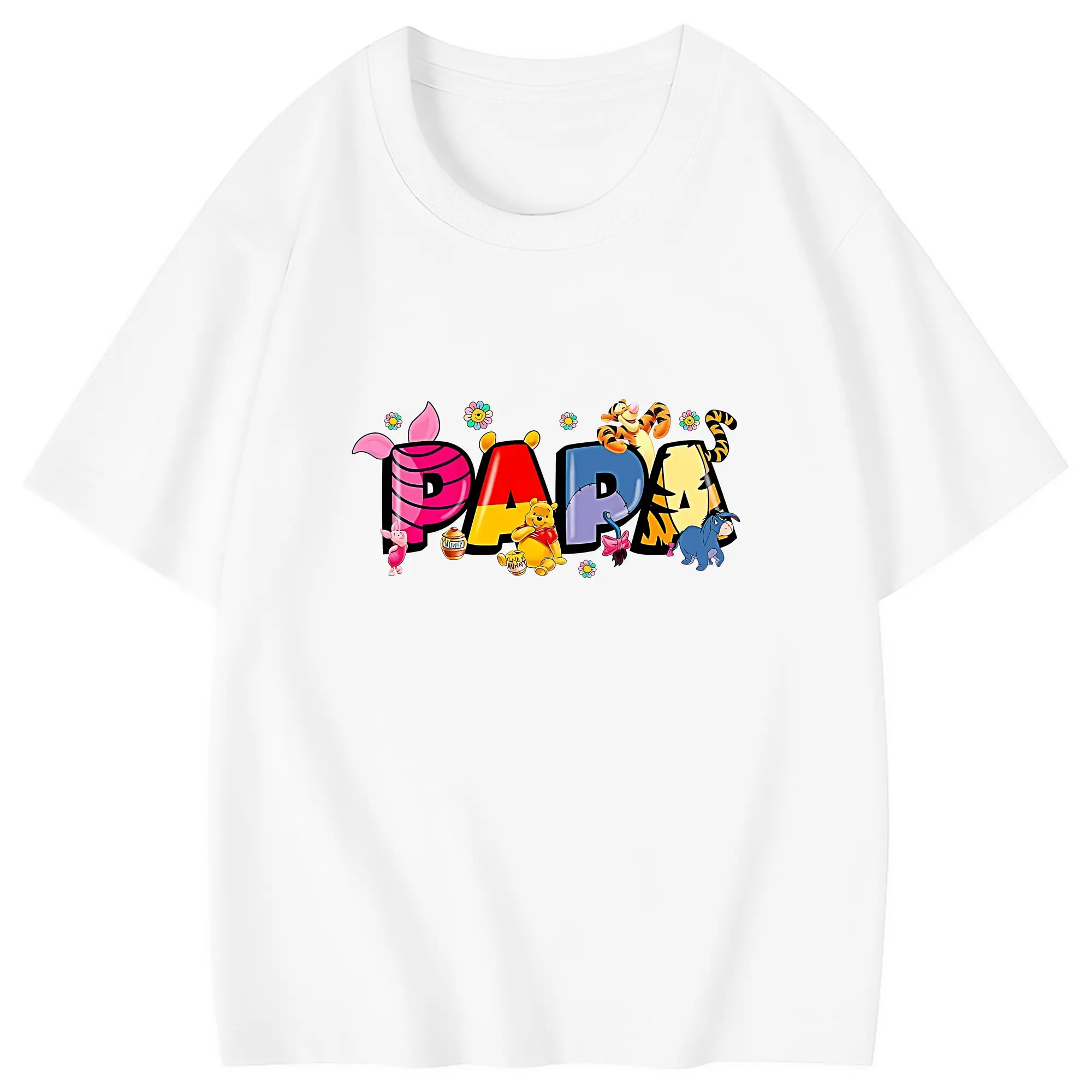 プーさん グッズ くまのプーさん - 綿100％ キッズTシャツ ・ フロントプリント ・ 快適 通気性 ・ スポーツ カジュアル 散歩用