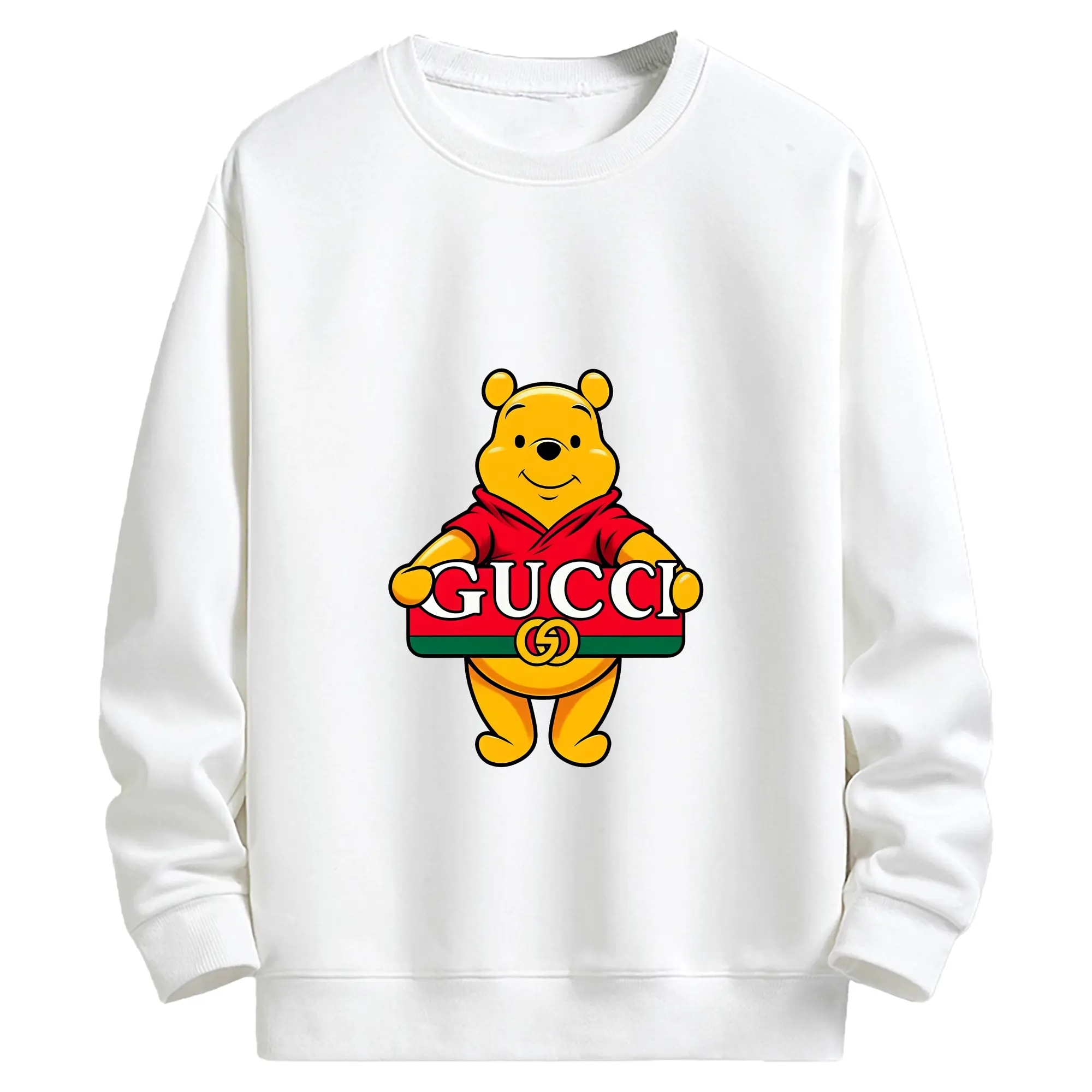 プーさん グッズ くまのプーさん - キッズ クルーネックスウェットシャツ ・ フロントプリント ・ 綿80％ ポリエステル20％ ・ 快適 通学 スポーツ 日常使い お散歩用