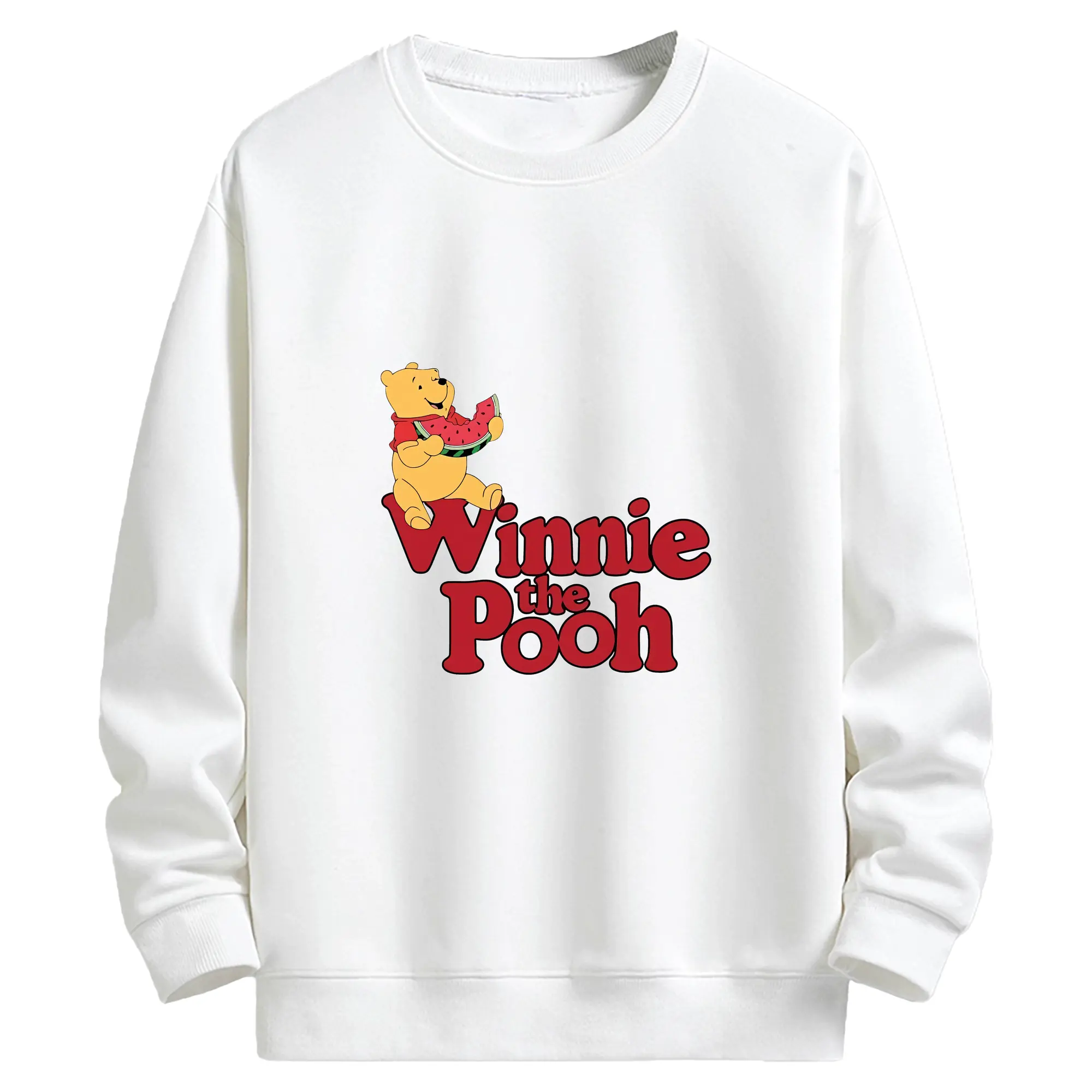 プーさん グッズ くまのプーさん - キッズ クルーネックスウェットシャツ ・ フロントプリント ・ 綿80％ ポリエステル20％ ・ 快適 通学 スポーツ 日常使い お散歩用