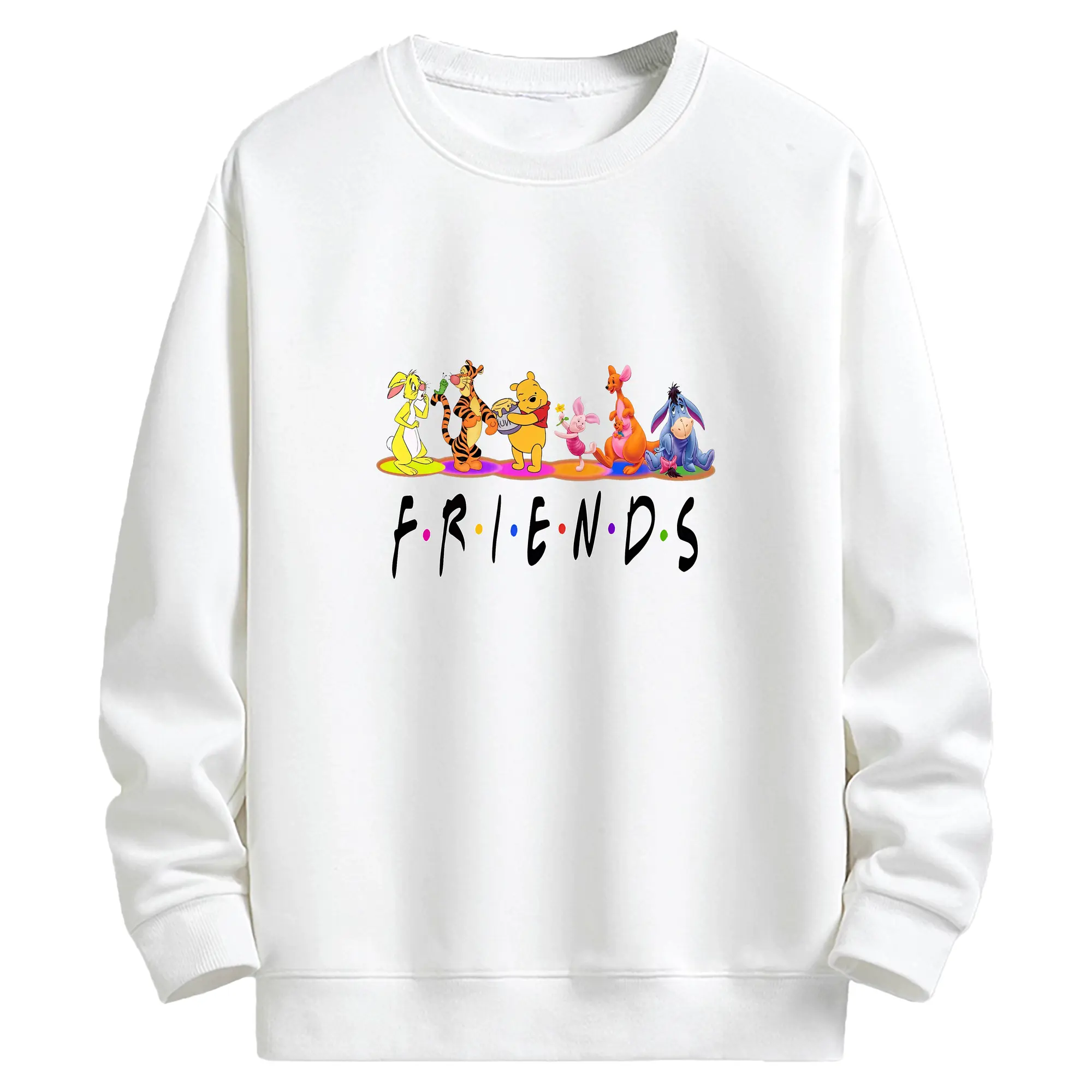 プーさん グッズ くまのプーさん - キッズ クルーネックスウェットシャツ ・ フロントプリント ・ 綿80％ ポリエステル20％ ・ 快適 通学 スポーツ 日常使い お散歩用