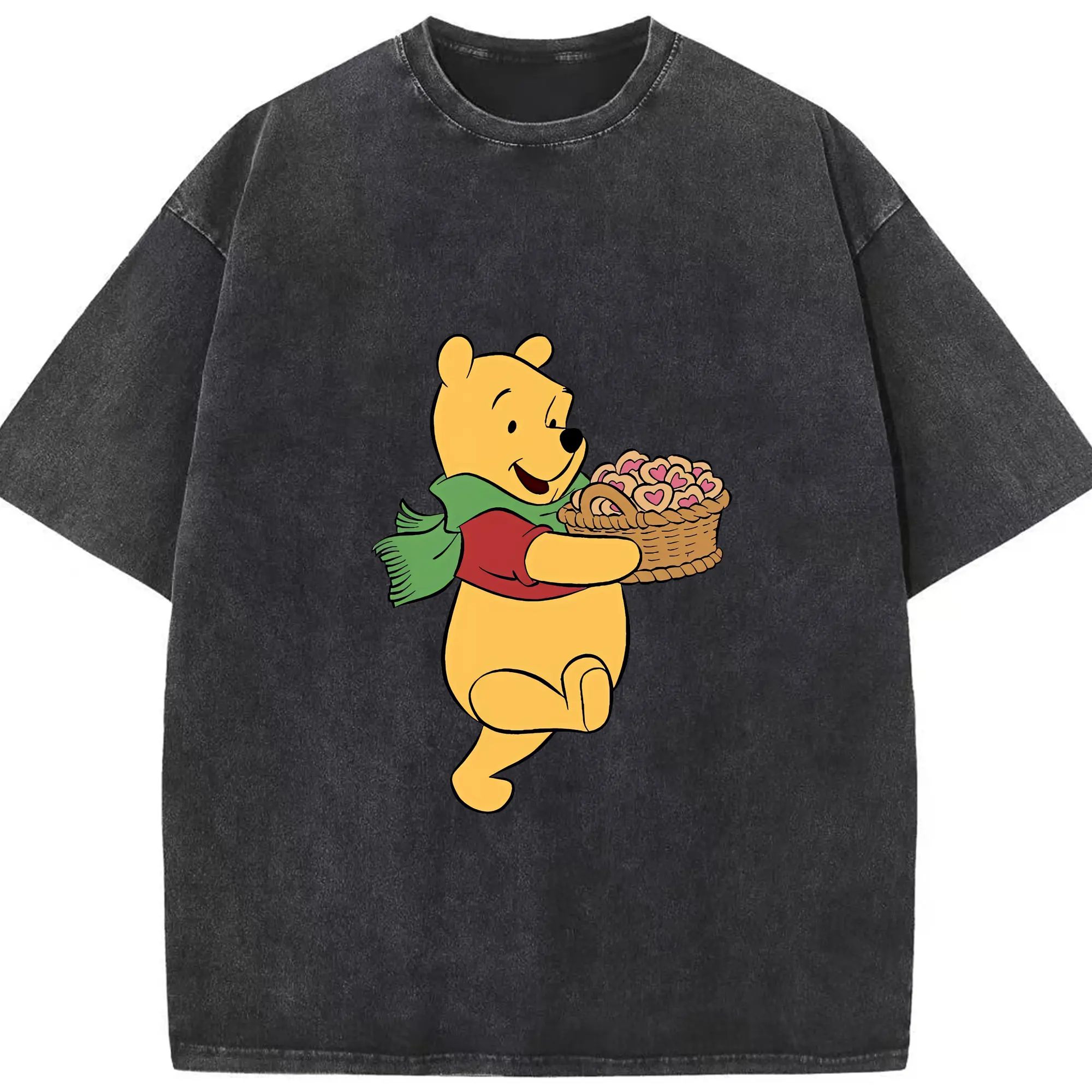 プーさん グッズ くまのプーさん - 綿100％ ヴィンテージ風 半袖Tシャツ ・ フロントプリント ・ 柔らか肌触り ・ 通気性 快適 ・ スポーツ カジュアル 外出用