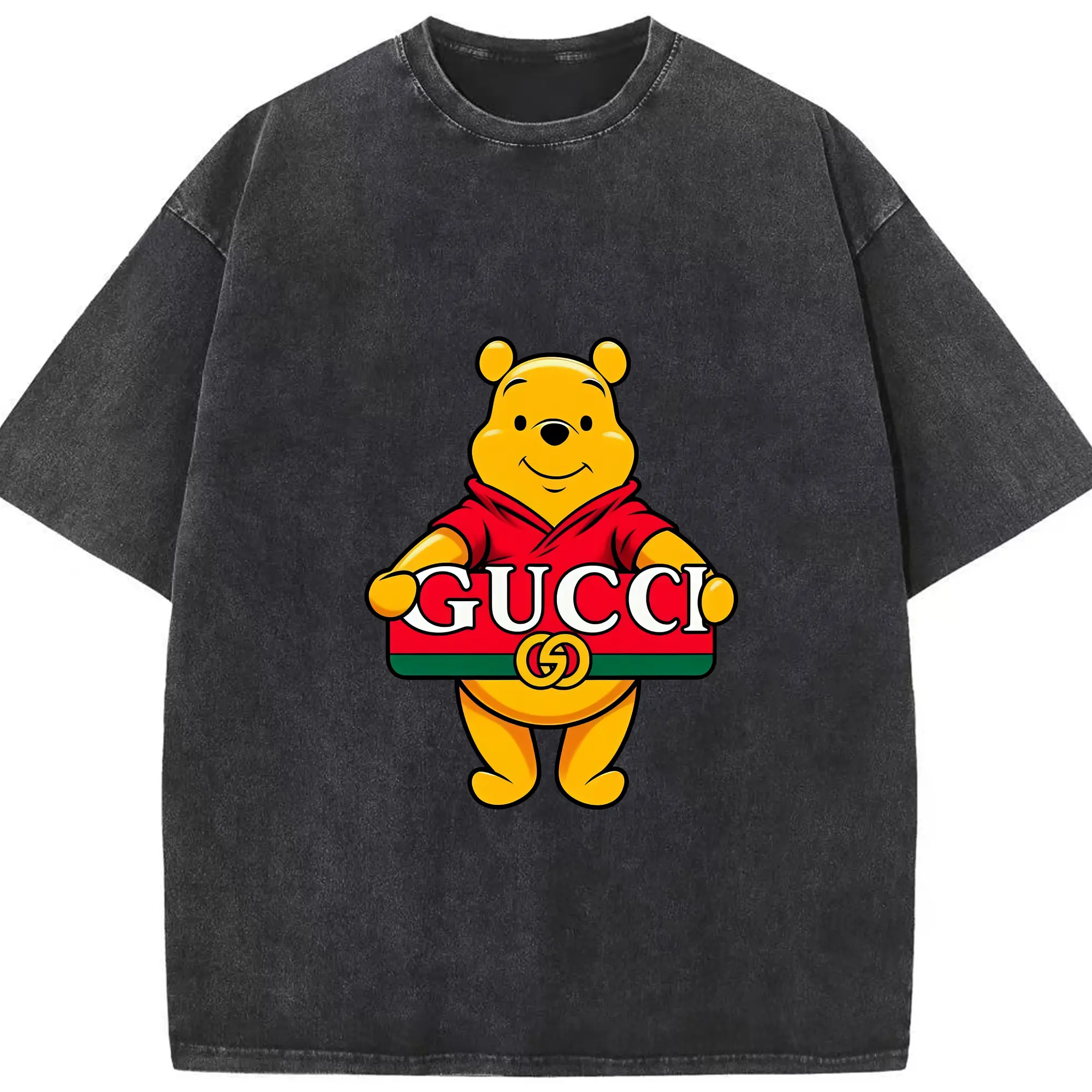 プーさん グッズ くまのプーさん - 綿100％ ヴィンテージ風 半袖Tシャツ ・ フロントプリント ・ 柔らか肌触り ・ 通気性 快適 ・ スポーツ カジュアル 外出用