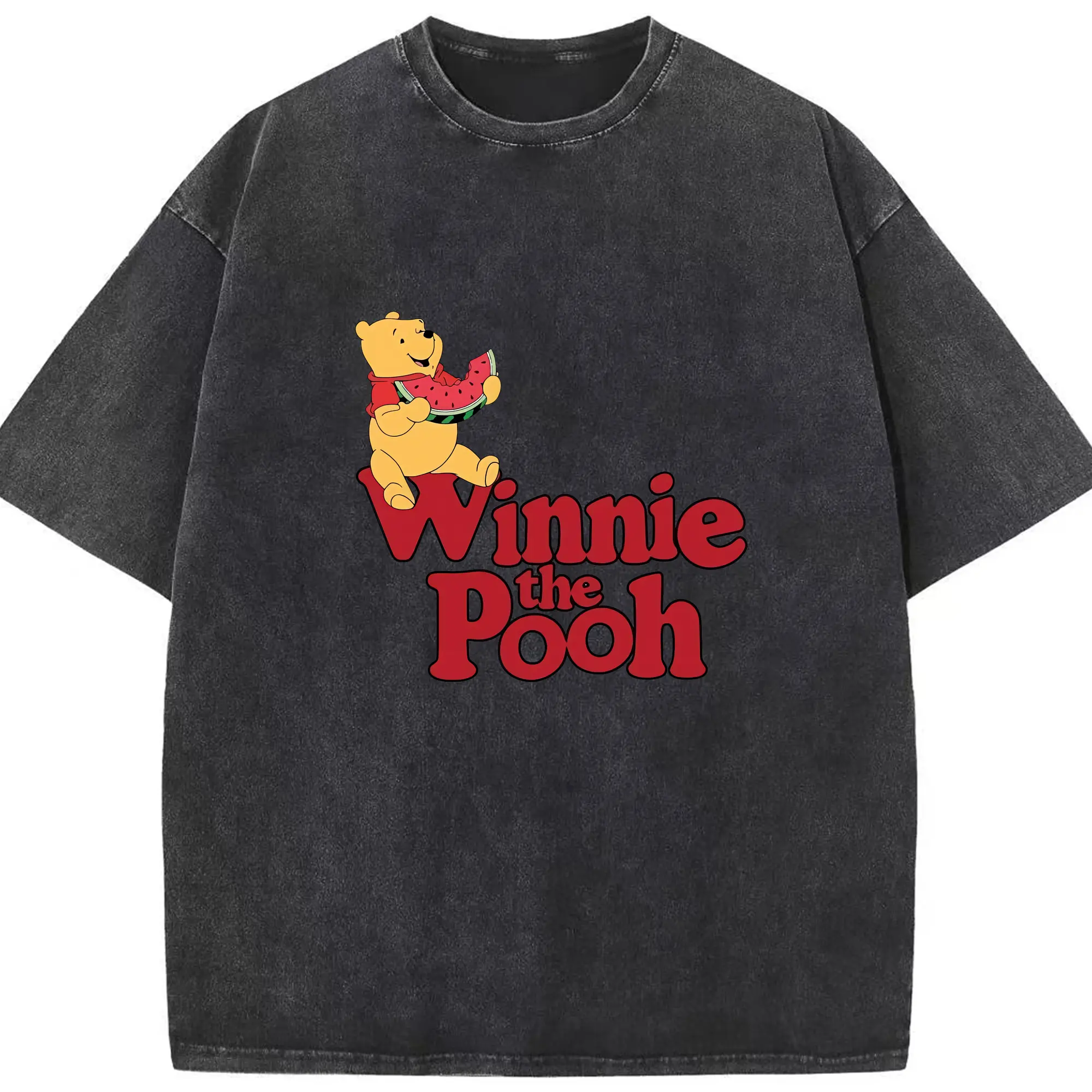 プーさん グッズ くまのプーさん - 綿100％ ヴィンテージ風 半袖Tシャツ ・ フロントプリント ・ 柔らか肌触り ・ 通気性 快適 ・ スポーツ カジュアル 外出用