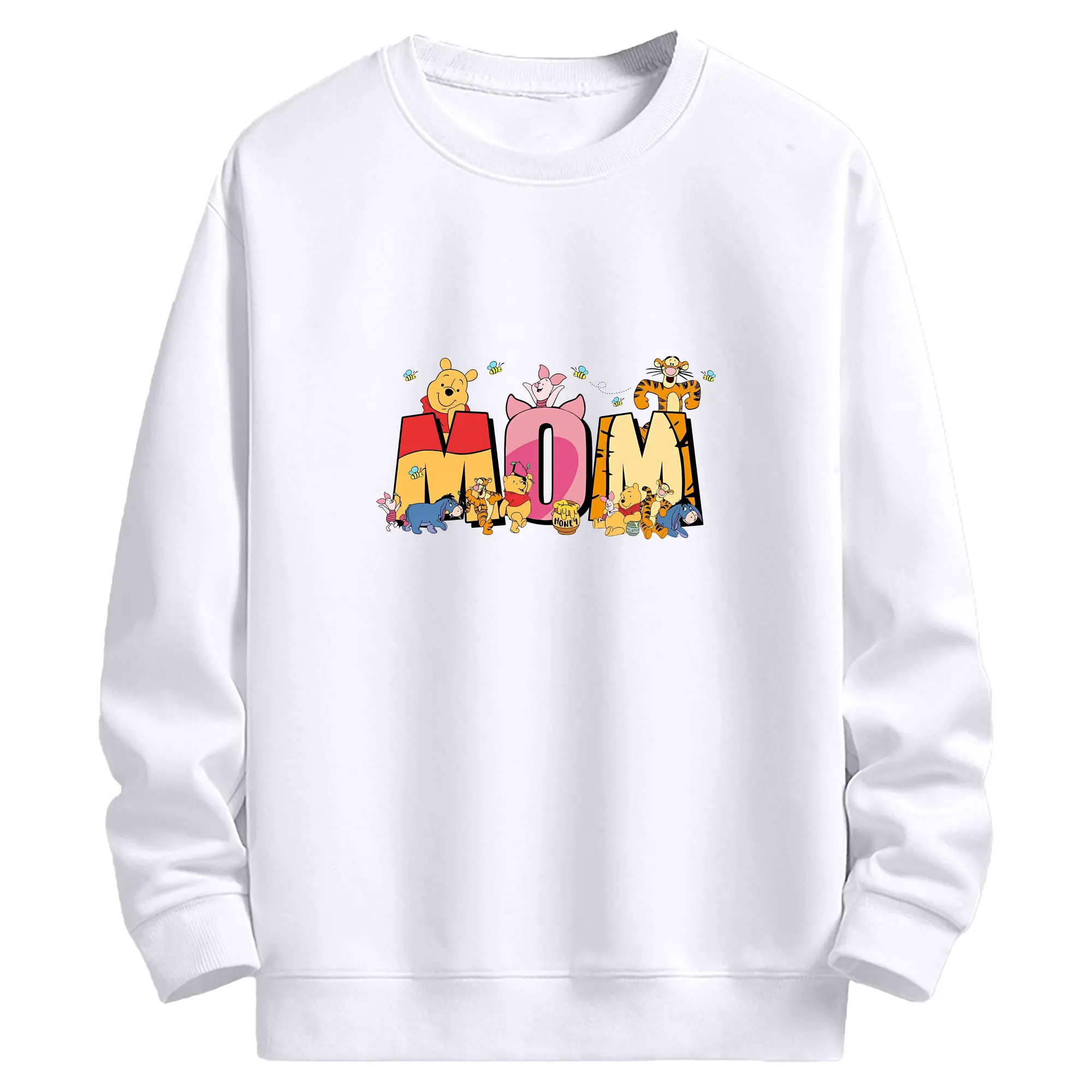 プーさん グッズ ピグレット - 高品質 クルーネック スウェット ・ コットン59％ ポリエステル41％ ・ ユニセックス 長袖 トレーナー ・ カジュアル デイリー スポーツ 散歩用