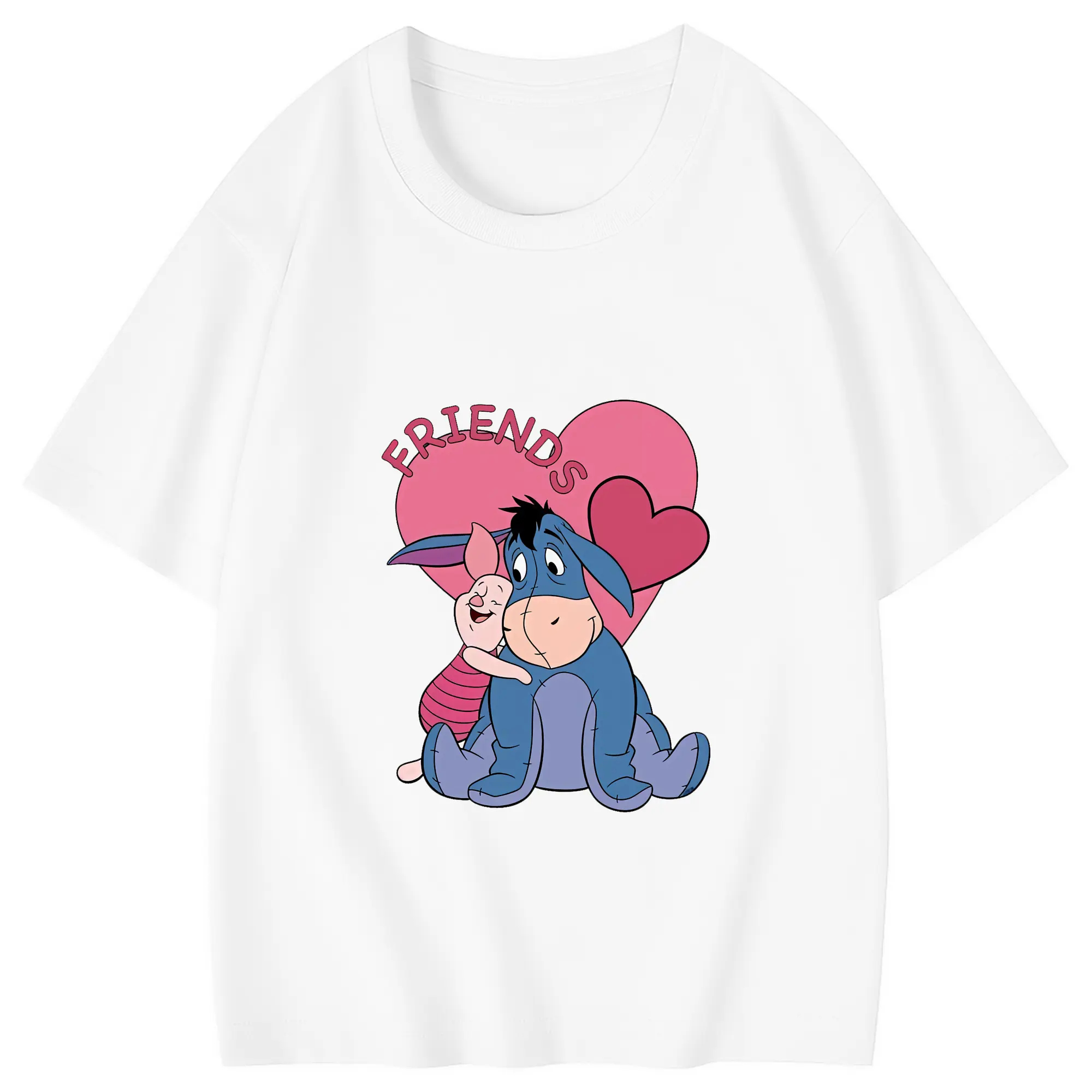 プーさん グッズ イーヨー - 綿100％ キッズTシャツ ・ フロントプリント ・ 快適 通気性 ・ スポーツ カジュアル 散歩用