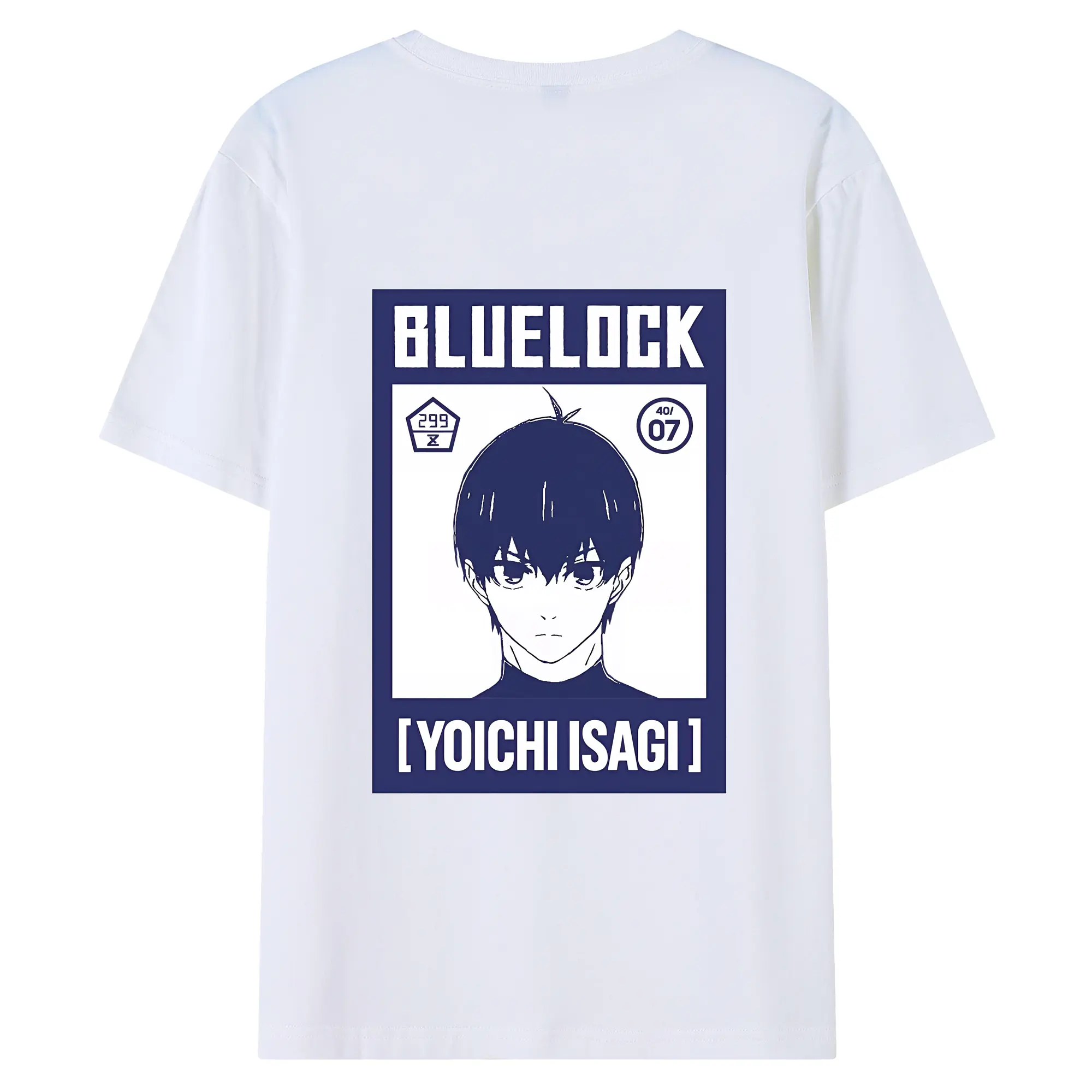 ブルーロック グッズ 潔 世一 - 綿100％ 半袖Tシャツ ・ バックプリント ・ 快適 通気性 ・ 日常使い 散歩 スポーツ用