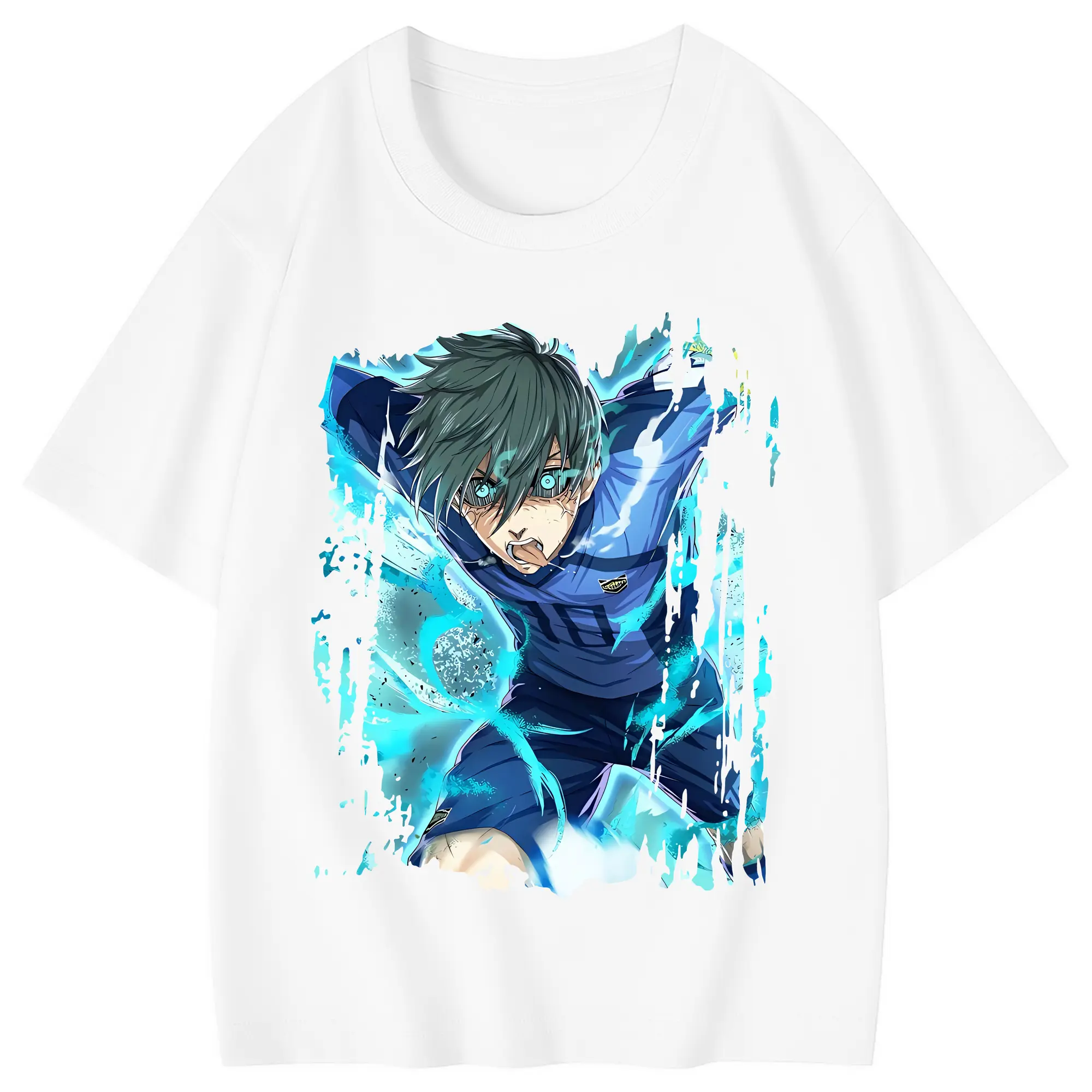 ブルーロック グッズ 潔 世一 - 綿100％ キッズTシャツ ・ フロントプリント ・ 快適 通気性 ・ スポーツ カジュアル 散歩用