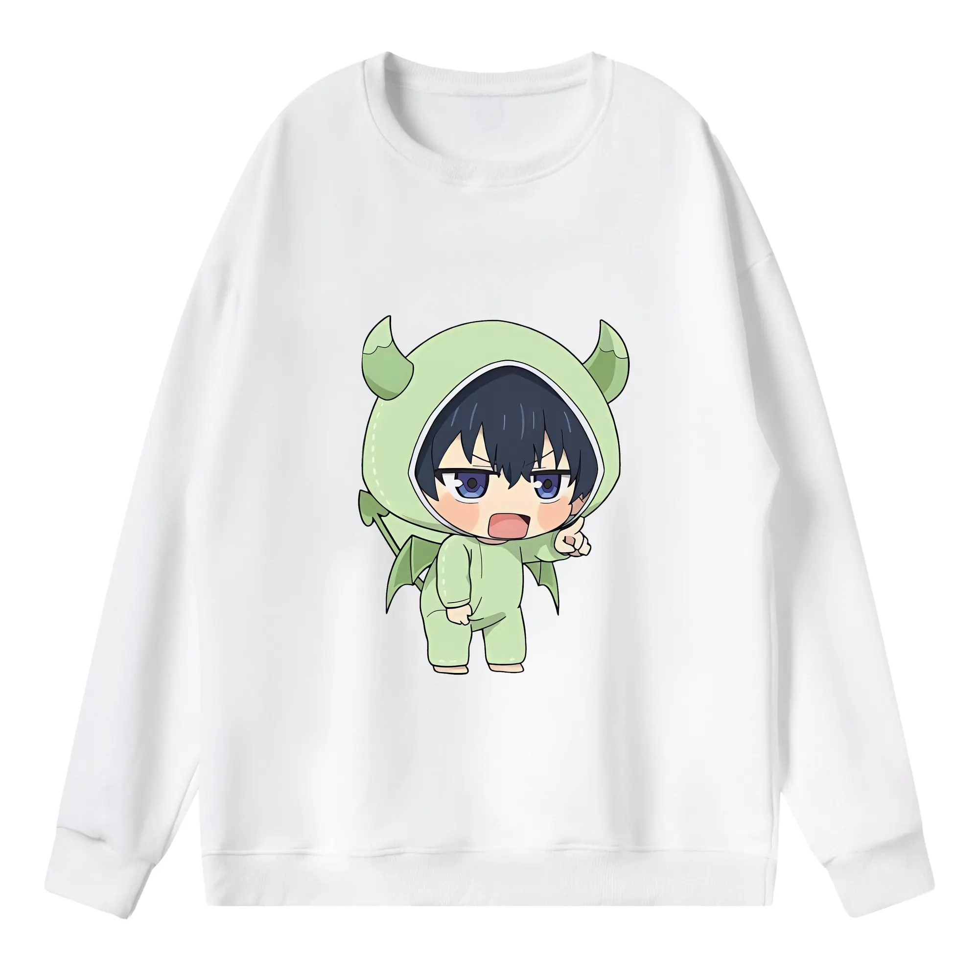 ブルーロック グッズ 潔 世一 - 薄手 クルーネック スウェット 裏毛260g · ポリエステル 春秋向け カジュアル 男女兼用 · トレーナー デイリー スポーツ 散歩に最適