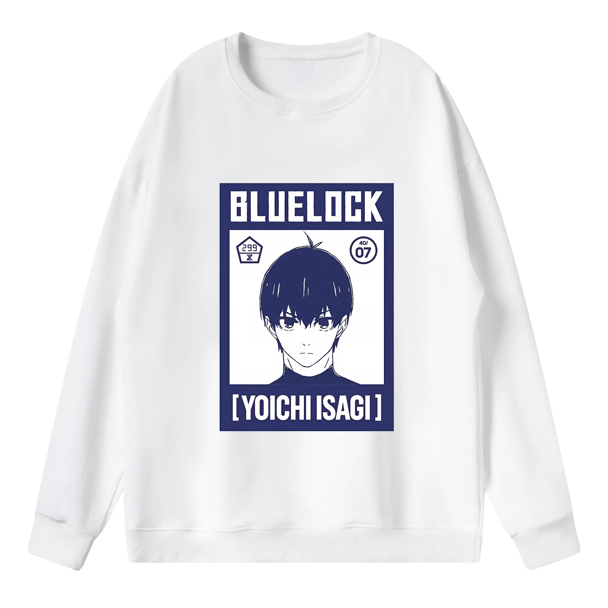ブルーロック グッズ 潔 世一 - 薄手 クルーネック スウェット 裏毛260g · ポリエステル 春秋向け カジュアル 男女兼用 · トレーナー デイリー スポーツ 散歩に最適