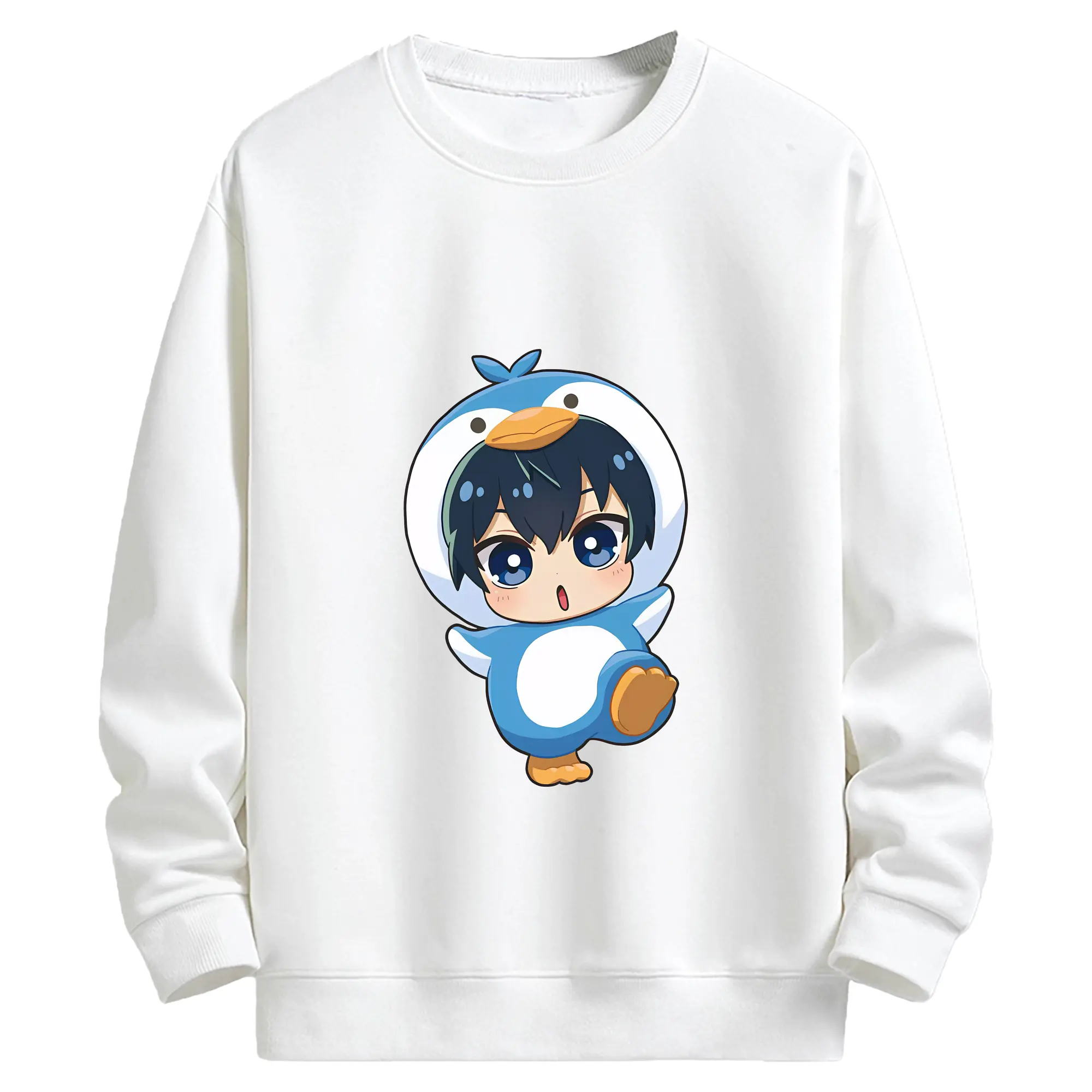 ブルーロック グッズ 潔 世一 - キッズ クルーネックスウェットシャツ ・ フロントプリント ・ 綿80％ ポリエステル20％ ・ 快適 通学 スポーツ 日常使い お散歩用