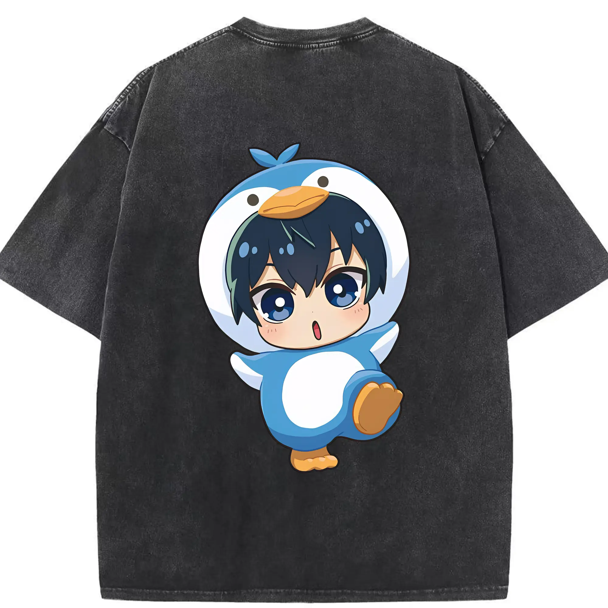 ブルーロック グッズ 潔 世一 - 綿100％ ヴィンテージ風 半袖Tシャツ ・ 背面プリント ・ 柔らか肌触り ・ 通気性 快適 ・ スポーツ カジュアル 外出用