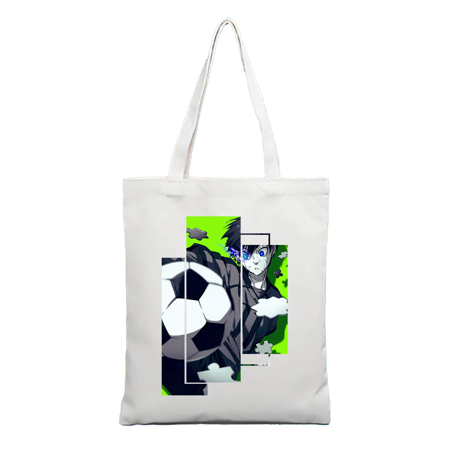 ブルーロック グッズ 潔 世一 - 縦型キャンバス手提げバッグ（トートバッグ） ・ キャンバス素材 ・ ショッピング用 ・ 軽量 丈夫 お手入れ簡単