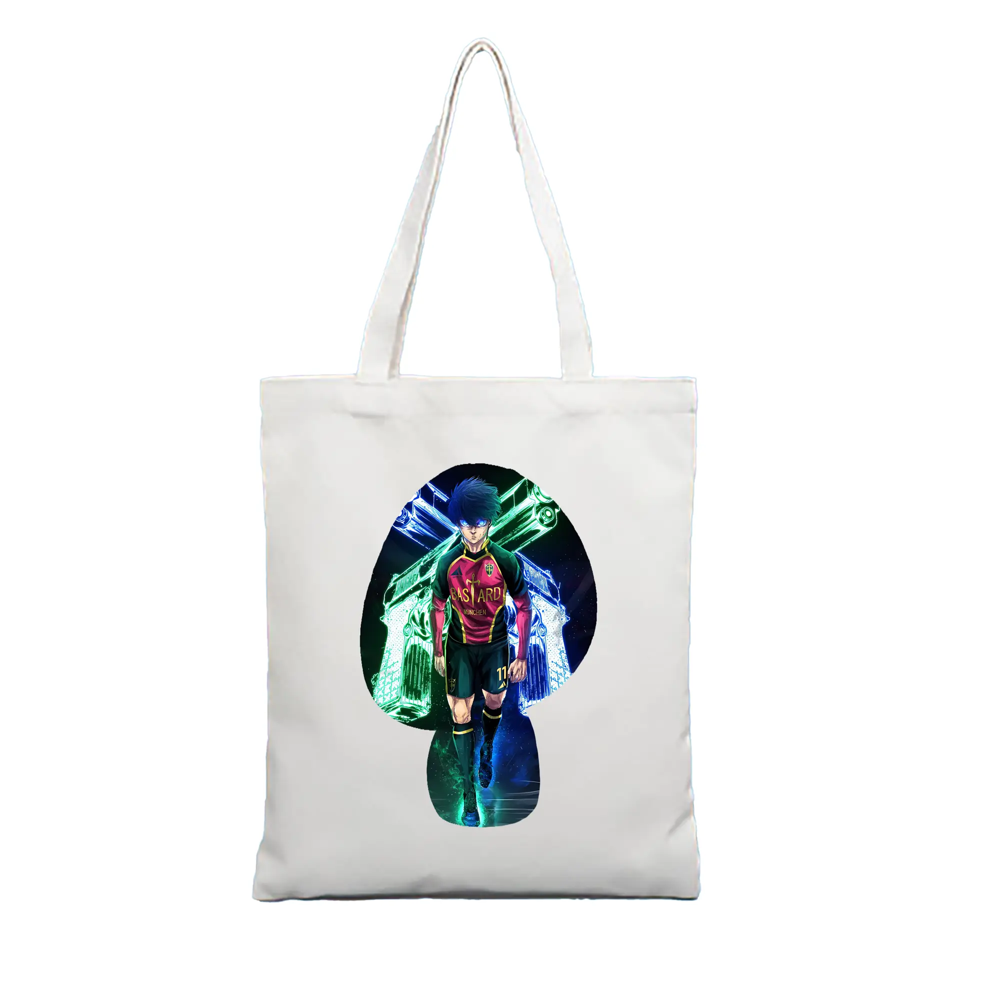 ブルーロック グッズ 潔 世一 - 縦型キャンバス手提げバッグ（トートバッグ） ・ キャンバス素材 ・ ショッピング用 ・ 軽量 丈夫 お手入れ簡単