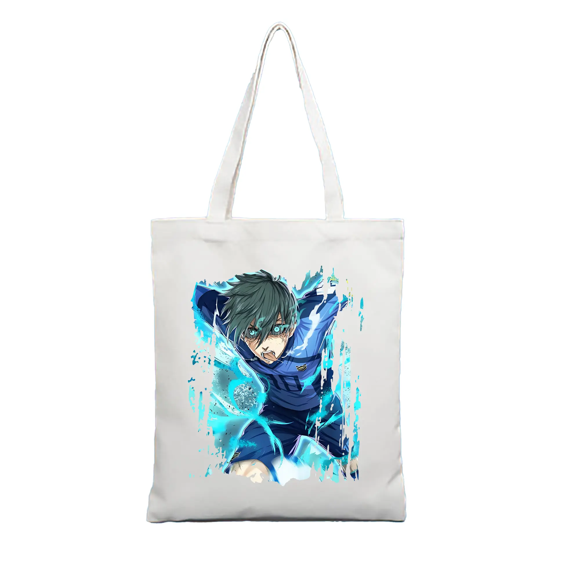 ブルーロック グッズ 潔 世一 - 縦型キャンバス手提げバッグ（トートバッグ） ・ キャンバス素材 ・ ショッピング用 ・ 軽量 丈夫 お手入れ簡単
