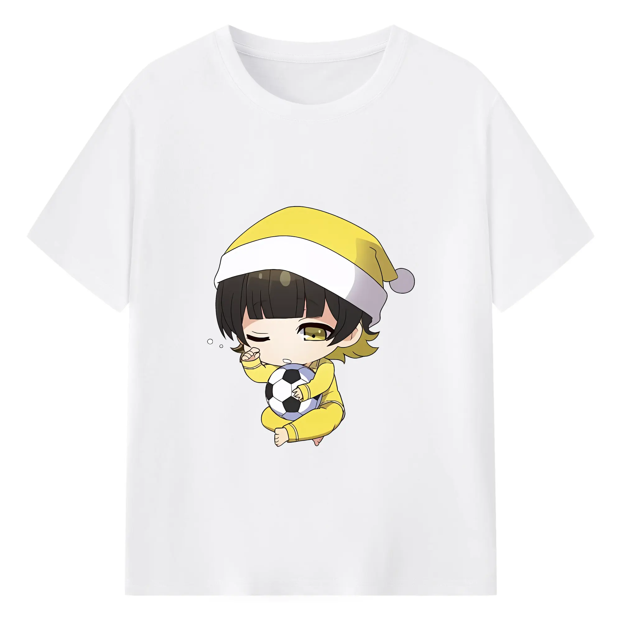 ブルーロック グッズ 蜂楽 廻 - 綿100％ 半袖Tシャツ ・ フロントプリント ・ 快適 通気性 ・ 日常使い 散歩 スポーツ用