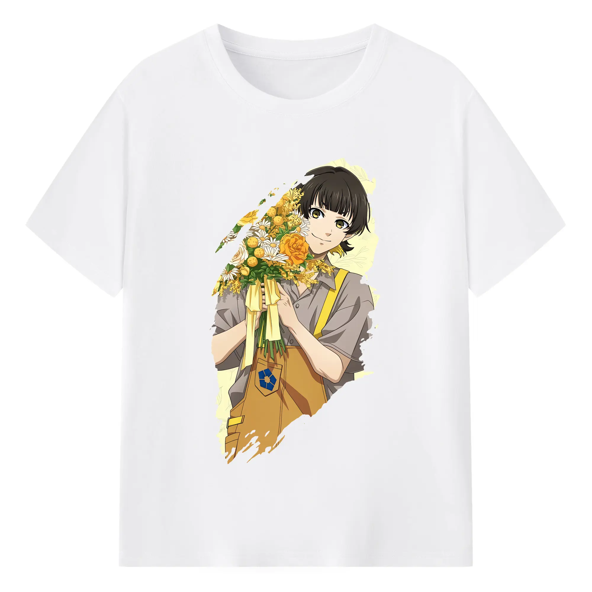 ブルーロック グッズ 蜂楽 廻 - 綿100％ 半袖Tシャツ ・ フロントプリント ・ 快適 通気性 ・ 日常使い 散歩 スポーツ用