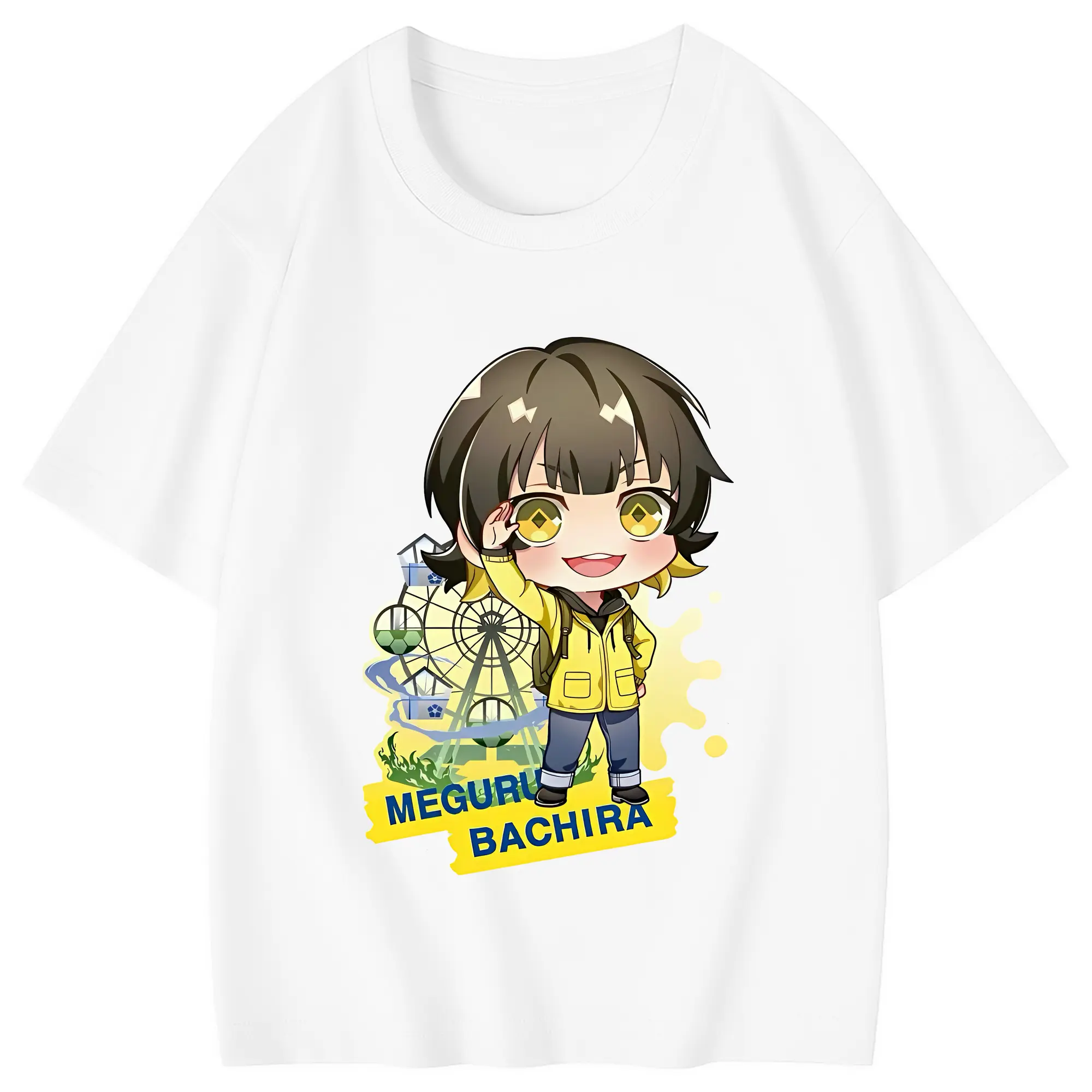 ブルーロック グッズ 蜂楽 廻 - 綿100％ キッズTシャツ ・ フロントプリント ・ 快適 通気性 ・ スポーツ カジュアル 散歩用