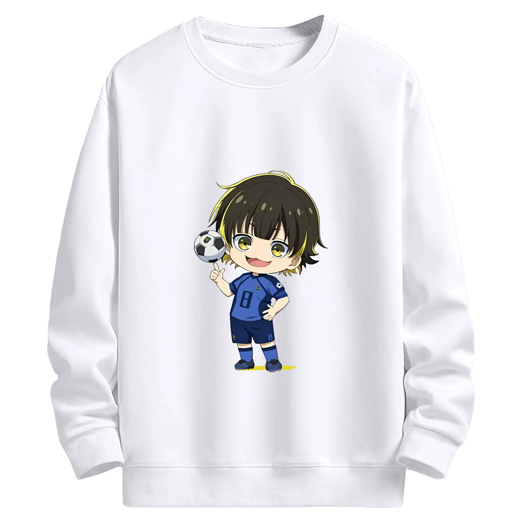 ブルーロック グッズ 蜂楽 廻 - 高品質 クルーネック スウェット ・ コットン59％ ポリエステル41％ ・ ユニセックス 長袖 トレーナー ・ カジュアル デイリー スポーツ 散歩用