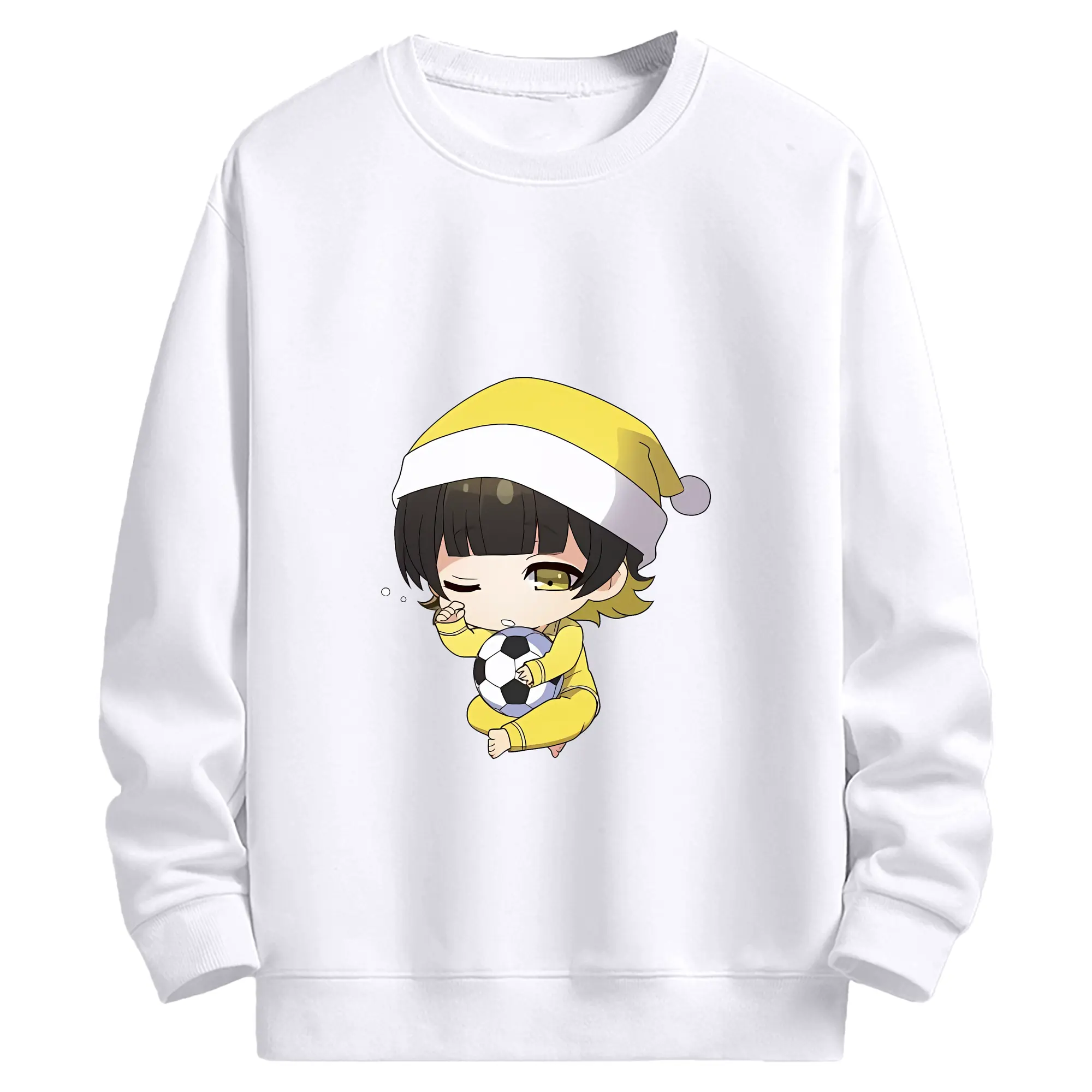 ブルーロック グッズ 蜂楽 廻 - 高品質 クルーネック スウェット ・ コットン59％ ポリエステル41％ ・ ユニセックス 長袖 トレーナー ・ カジュアル デイリー スポーツ 散歩用