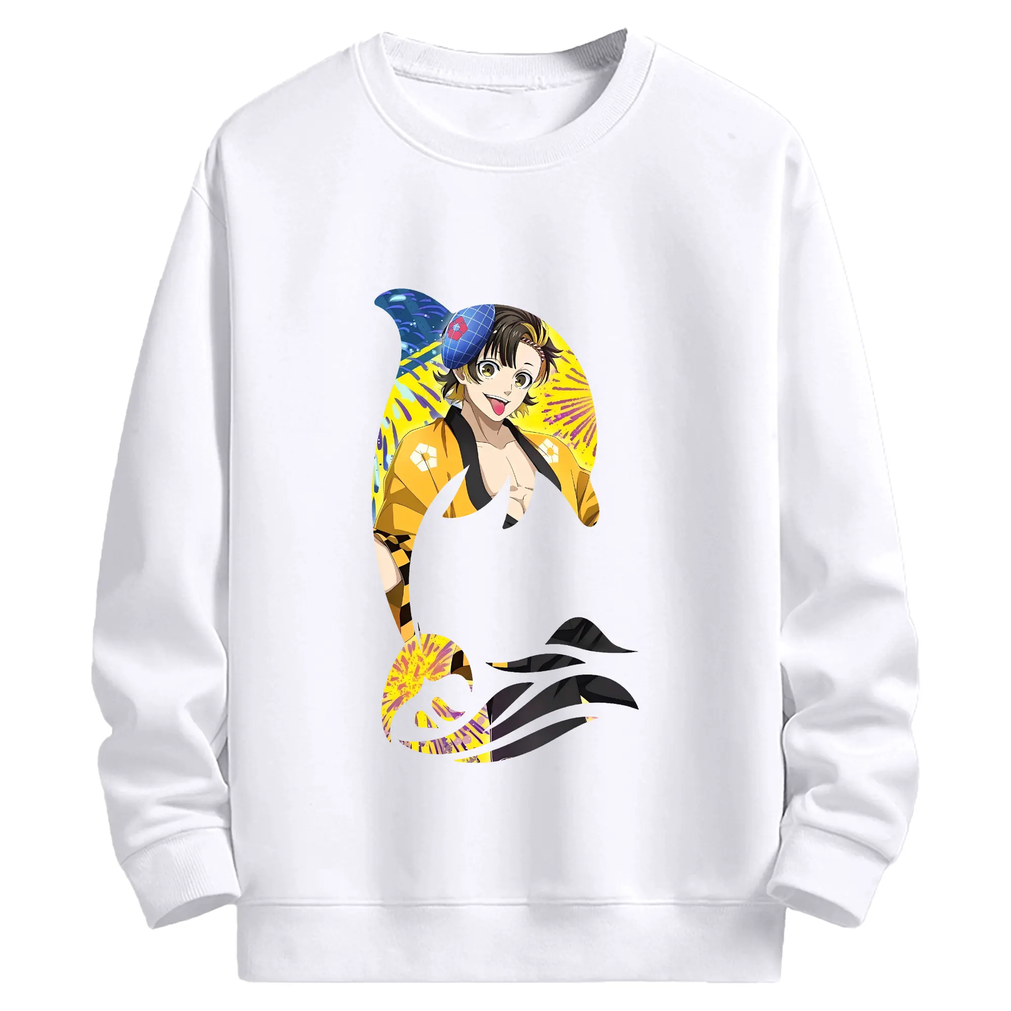 ブルーロック グッズ 蜂楽 廻 - 高品質 クルーネック スウェット ・ コットン59％ ポリエステル41％ ・ ユニセックス 長袖 トレーナー ・ カジュアル デイリー スポーツ 散歩用