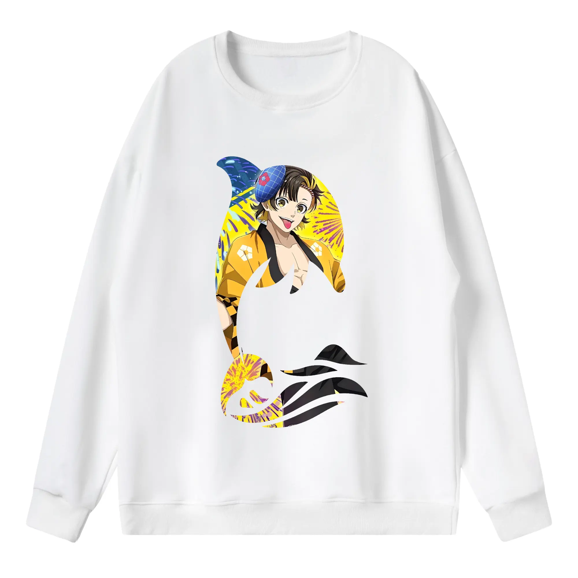 ブルーロック グッズ 蜂楽 廻 - 薄手 クルーネック スウェット 裏毛260g · ポリエステル 春秋向け カジュアル 男女兼用 · トレーナー デイリー スポーツ 散歩に最適