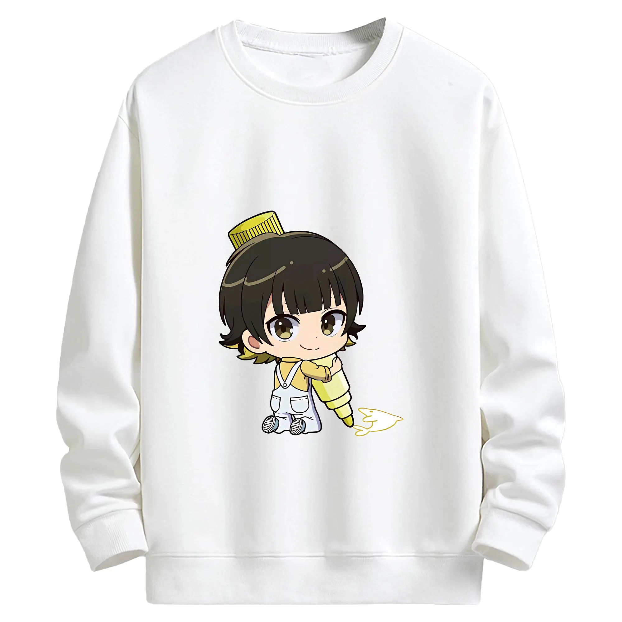 ブルーロック グッズ 蜂楽 廻 - キッズ クルーネックスウェットシャツ ・ フロントプリント ・ 綿80％ ポリエステル20％ ・ 快適 通学 スポーツ 日常使い お散歩用