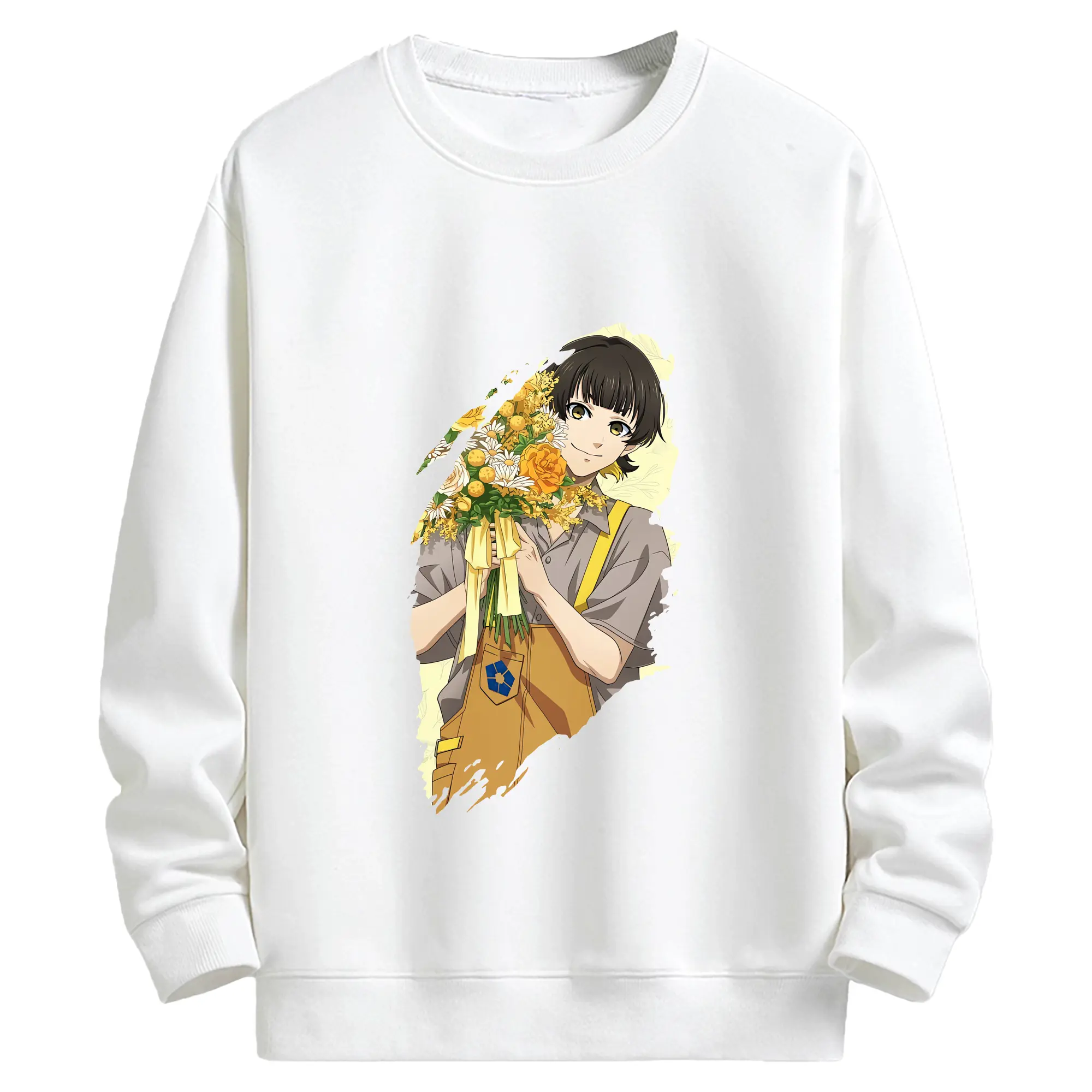 ブルーロック グッズ 蜂楽 廻 - キッズ クルーネックスウェットシャツ ・ フロントプリント ・ 綿80％ ポリエステル20％ ・ 快適 通学 スポーツ 日常使い お散歩用