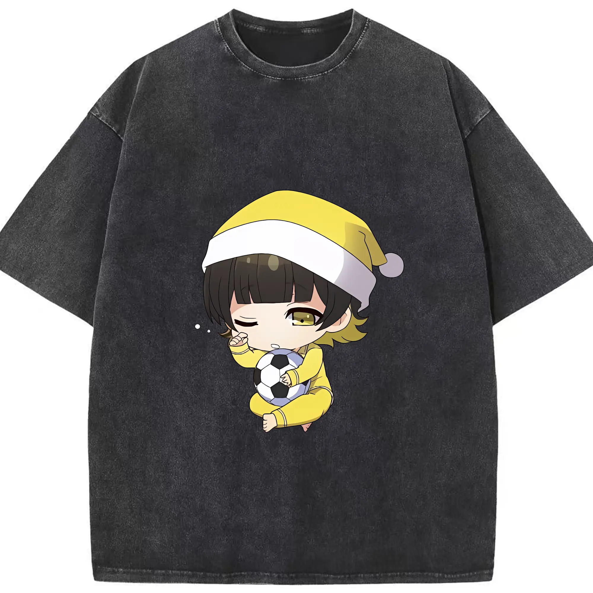 ブルーロック グッズ 蜂楽 廻 - 綿100％ ヴィンテージ風 半袖Tシャツ ・ フロントプリント ・ 柔らか肌触り ・ 通気性 快適 ・ スポーツ カジュアル 外出用