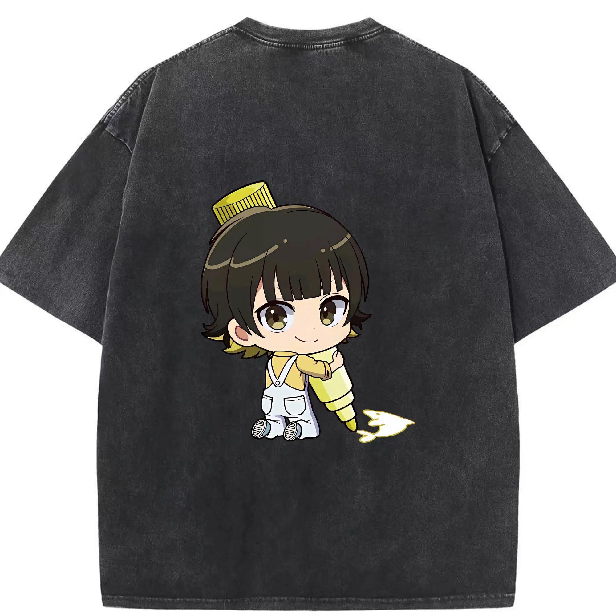 ブルーロック グッズ 蜂楽 廻 - 綿100％ ヴィンテージ風 半袖Tシャツ ・ 背面プリント ・ 柔らか肌触り ・ 通気性 快適 ・ スポーツ カジュアル 外出用