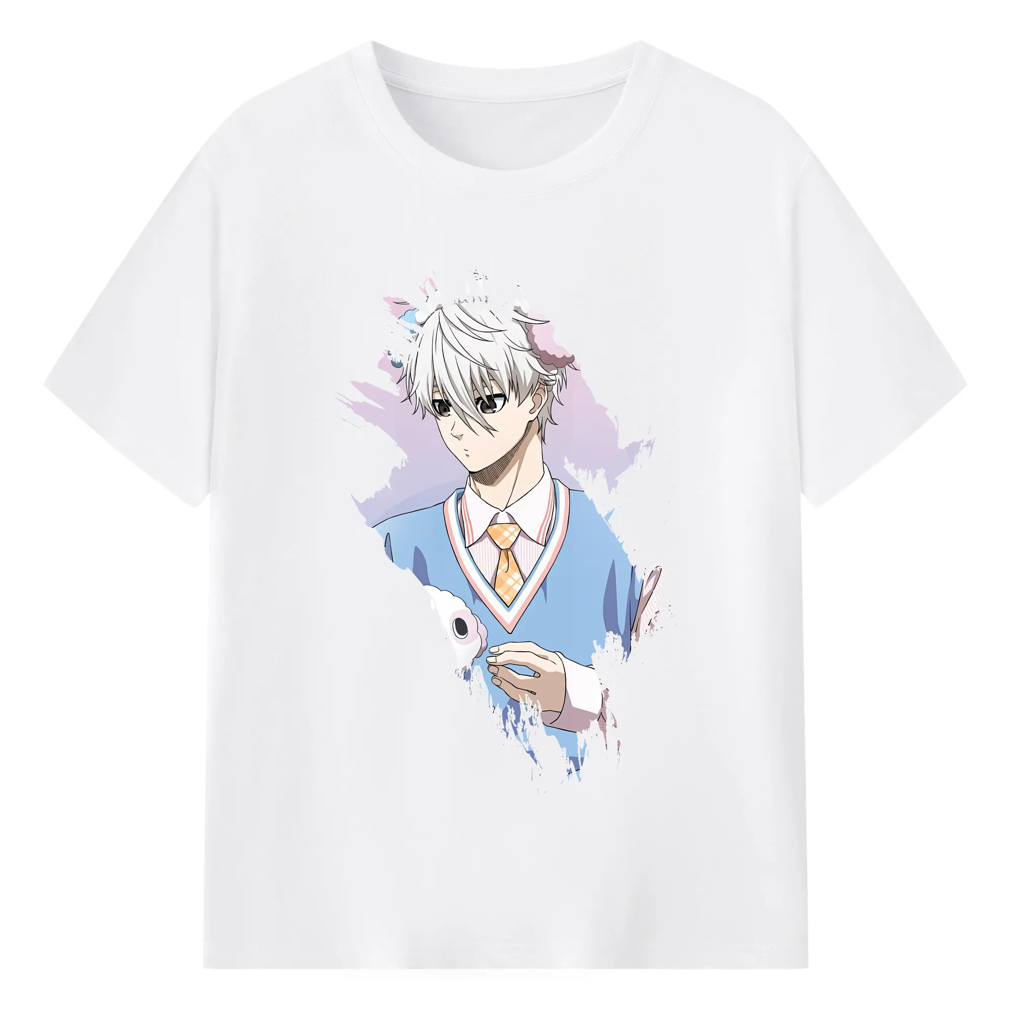 ブルーロック グッズ 凪 誠士郎 - 綿100％ 半袖Tシャツ ・ フロントプリント ・ 快適 通気性 ・ 日常使い 散歩 スポーツ用