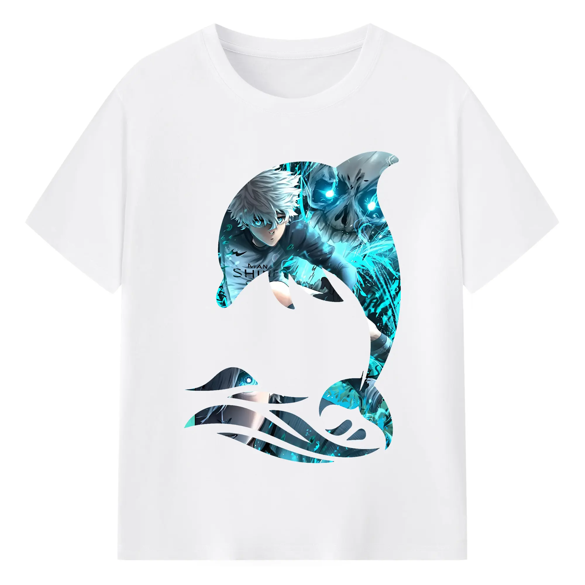 ブルーロック グッズ 凪 誠士郎 - 綿100％ 半袖Tシャツ ・ フロントプリント ・ 快適 通気性 ・ 日常使い 散歩 スポーツ用