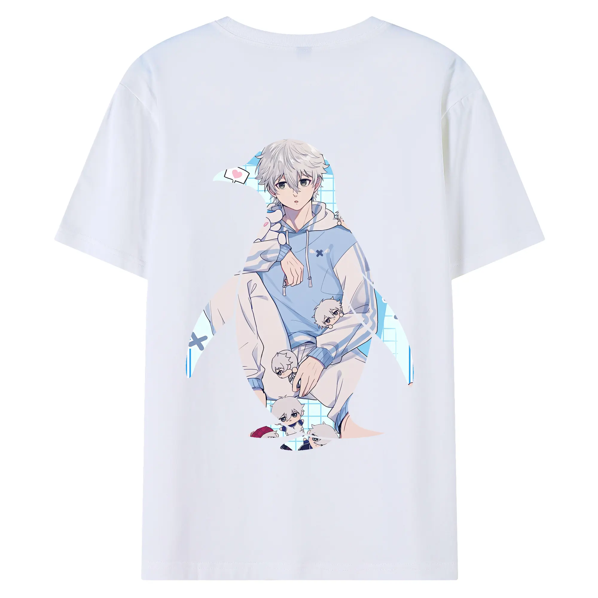 ブルーロック グッズ 凪 誠士郎 - 綿100％ 半袖Tシャツ ・ バックプリント ・ 快適 通気性 ・ 日常使い 散歩 スポーツ用