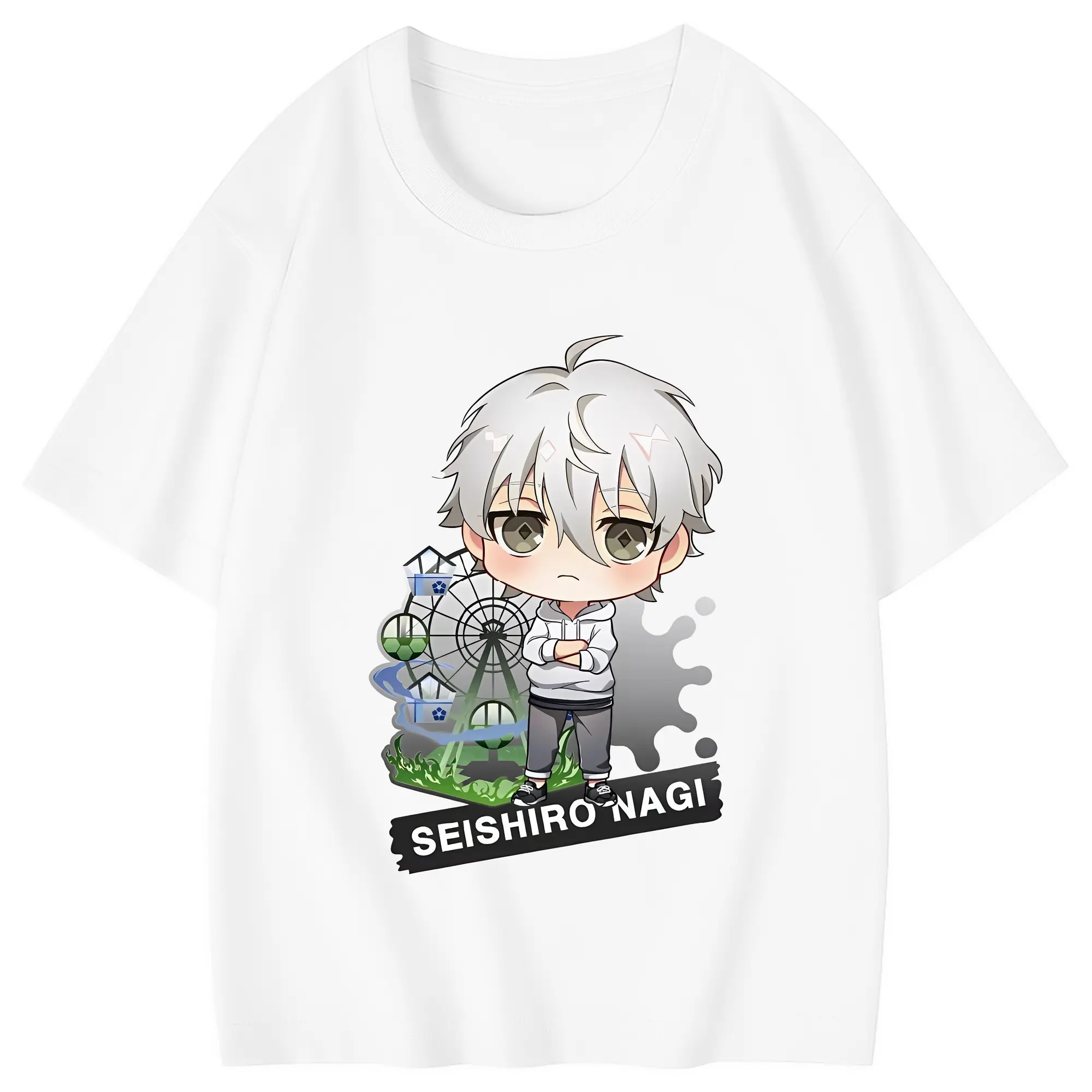 ブルーロック グッズ 凪 誠士郎 - 綿100％ キッズTシャツ ・ フロントプリント ・ 快適 通気性 ・ スポーツ カジュアル 散歩用