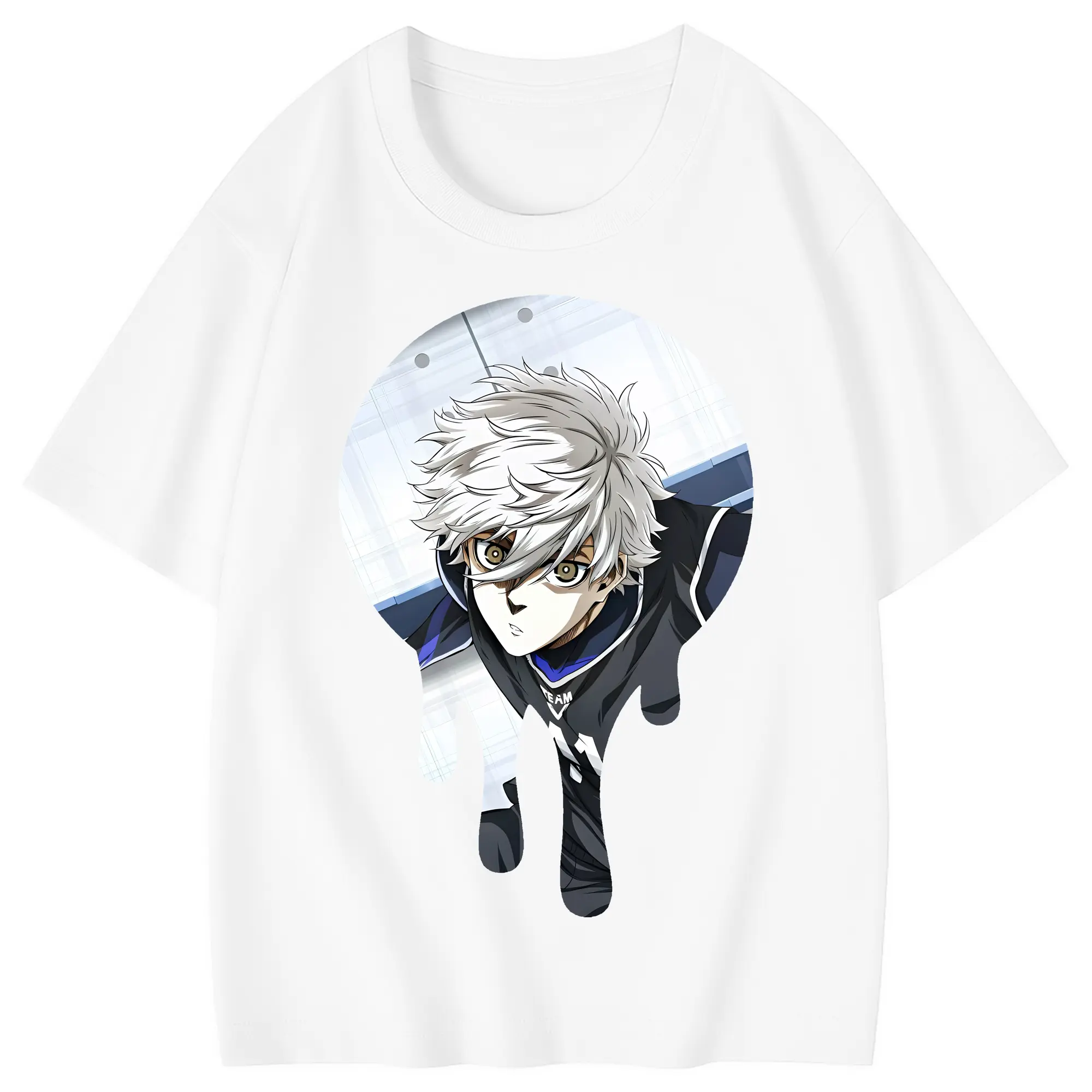 ブルーロック グッズ 凪 誠士郎 - 綿100％ キッズTシャツ ・ フロントプリント ・ 快適 通気性 ・ スポーツ カジュアル 散歩用