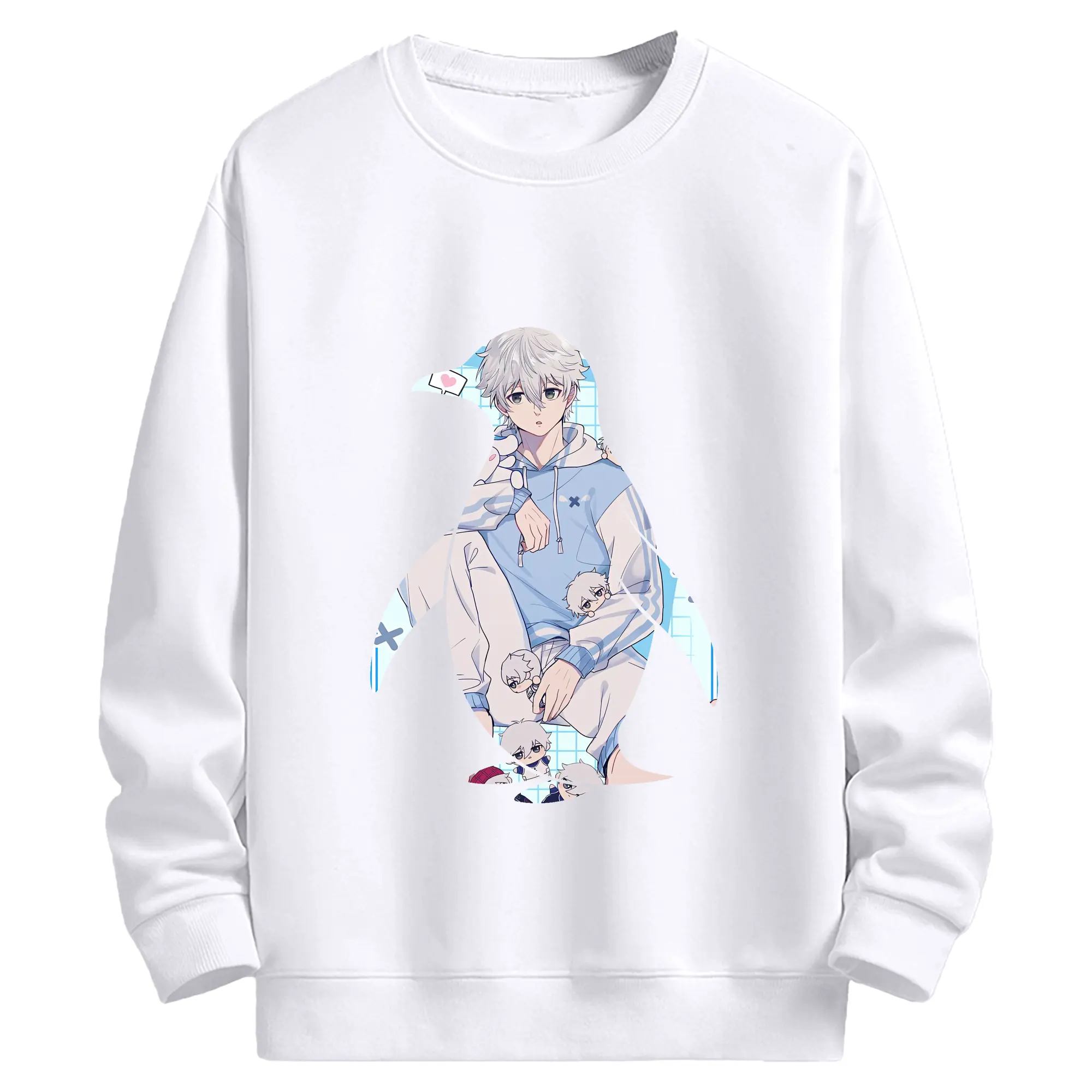 ブルーロック グッズ 凪 誠士郎 - 高品質 クルーネック スウェット ・ コットン59％ ポリエステル41％ ・ ユニセックス 長袖 トレーナー ・ カジュアル デイリー スポーツ 散歩用