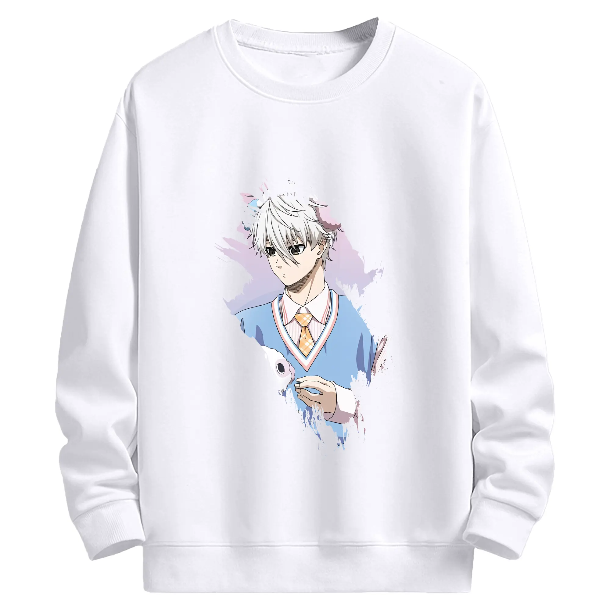 ブルーロック グッズ 凪 誠士郎 - 高品質 クルーネック スウェット ・ コットン59％ ポリエステル41％ ・ ユニセックス 長袖 トレーナー ・ カジュアル デイリー スポーツ 散歩用