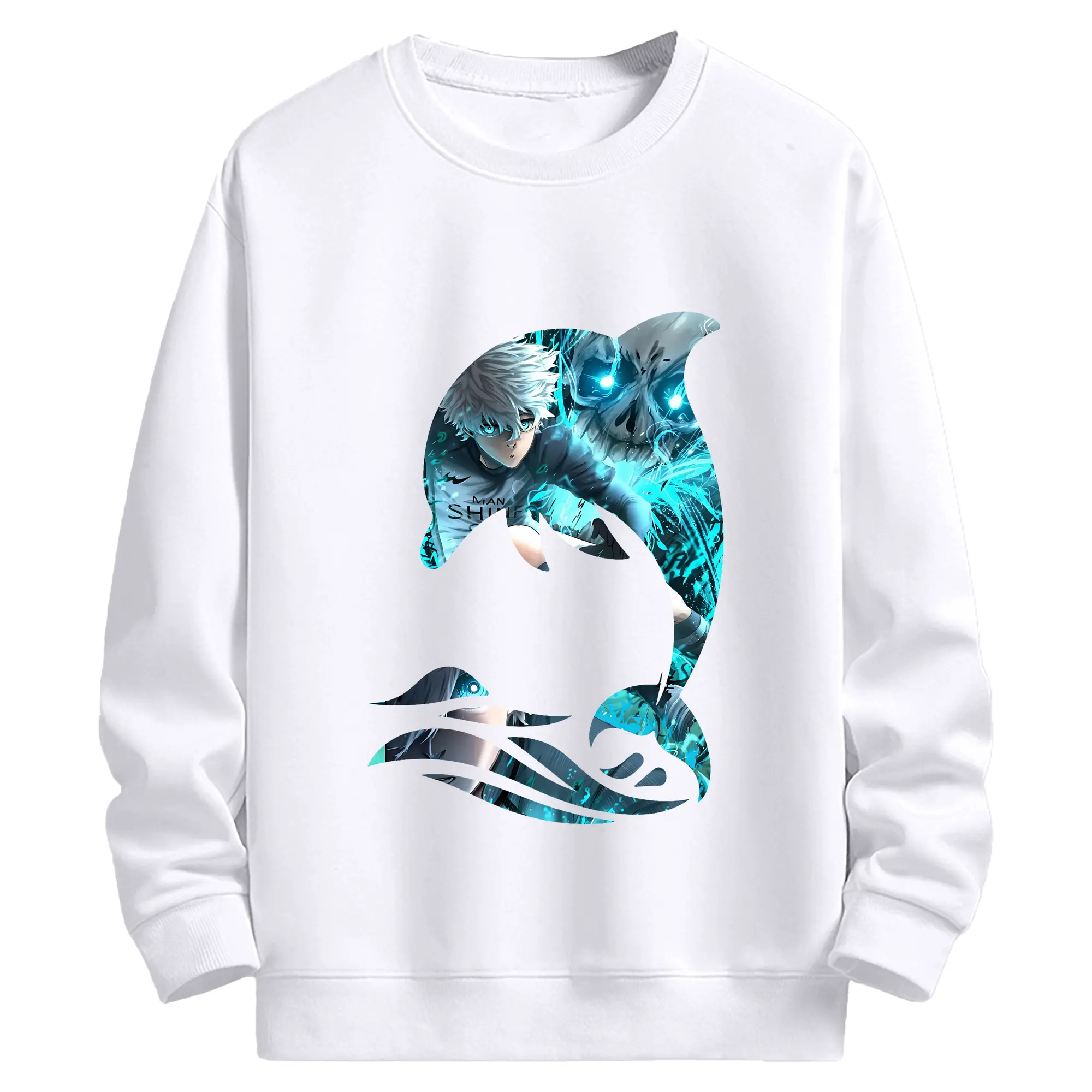 ブルーロック グッズ 凪 誠士郎 - 高品質 クルーネック スウェット ・ コットン59％ ポリエステル41％ ・ ユニセックス 長袖 トレーナー ・ カジュアル デイリー スポーツ 散歩用