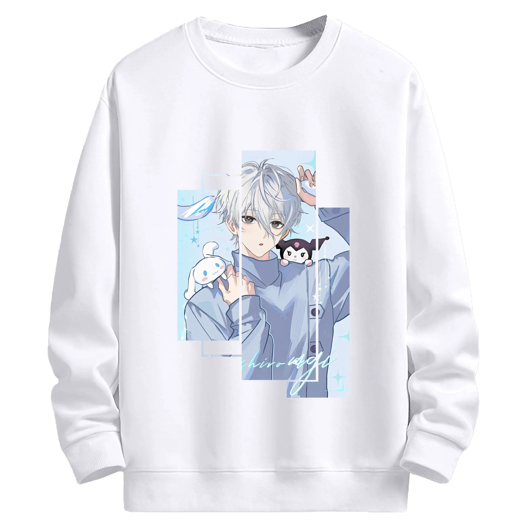 ブルーロック グッズ 凪 誠士郎 - 高品質 クルーネック スウェット ・ コットン59％ ポリエステル41％ ・ ユニセックス 長袖 トレーナー ・ カジュアル デイリー スポーツ 散歩用