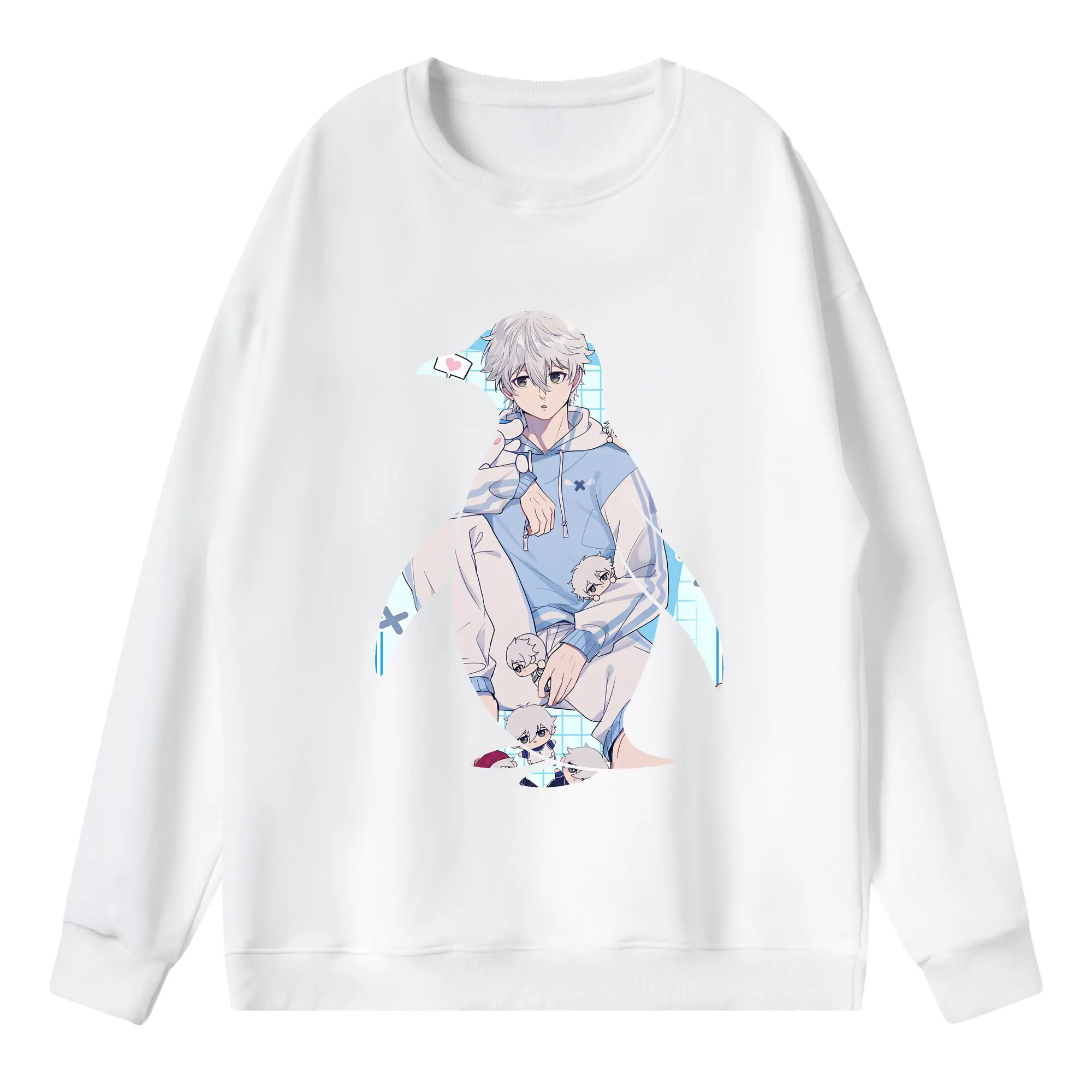 ブルーロック グッズ 凪 誠士郎 - 薄手 クルーネック スウェット 裏毛260g · ポリエステル 春秋向け カジュアル 男女兼用 · トレーナー デイリー スポーツ 散歩に最適