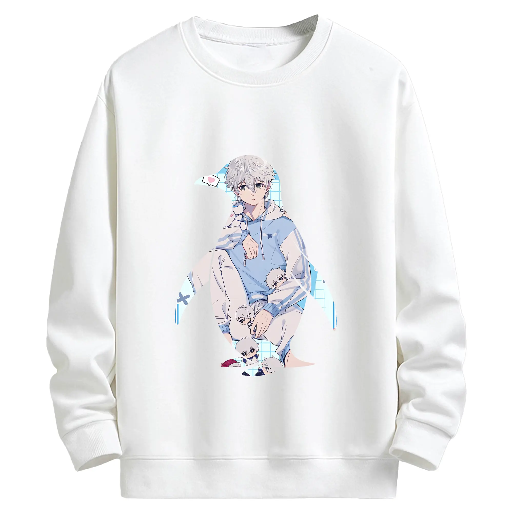 ブルーロック グッズ 凪 誠士郎 - キッズ クルーネックスウェットシャツ ・ フロントプリント ・ 綿80％ ポリエステル20％ ・ 快適 通学 スポーツ 日常使い お散歩用