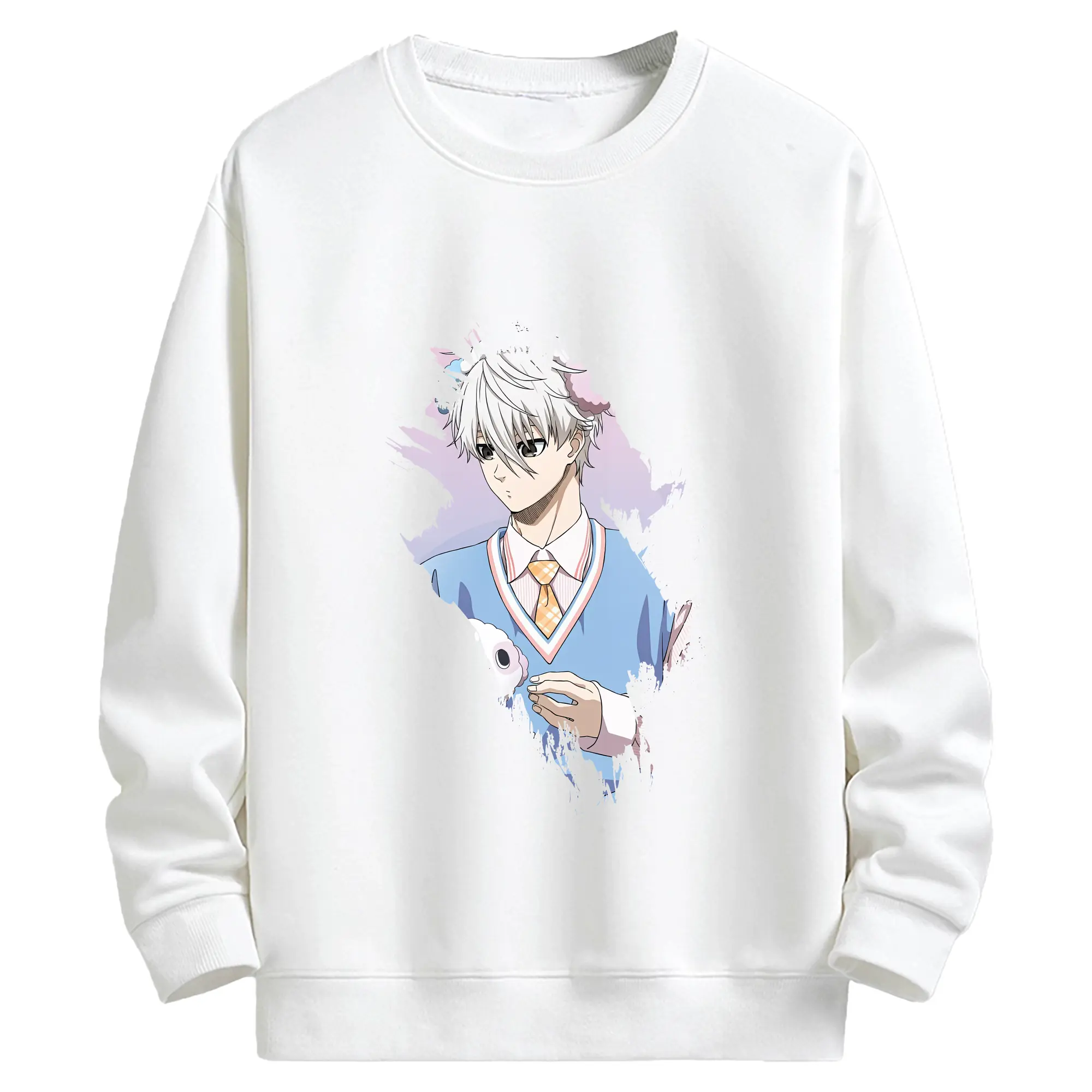 ブルーロック グッズ 凪 誠士郎 - キッズ クルーネックスウェットシャツ ・ フロントプリント ・ 綿80％ ポリエステル20％ ・ 快適 通学 スポーツ 日常使い お散歩用
