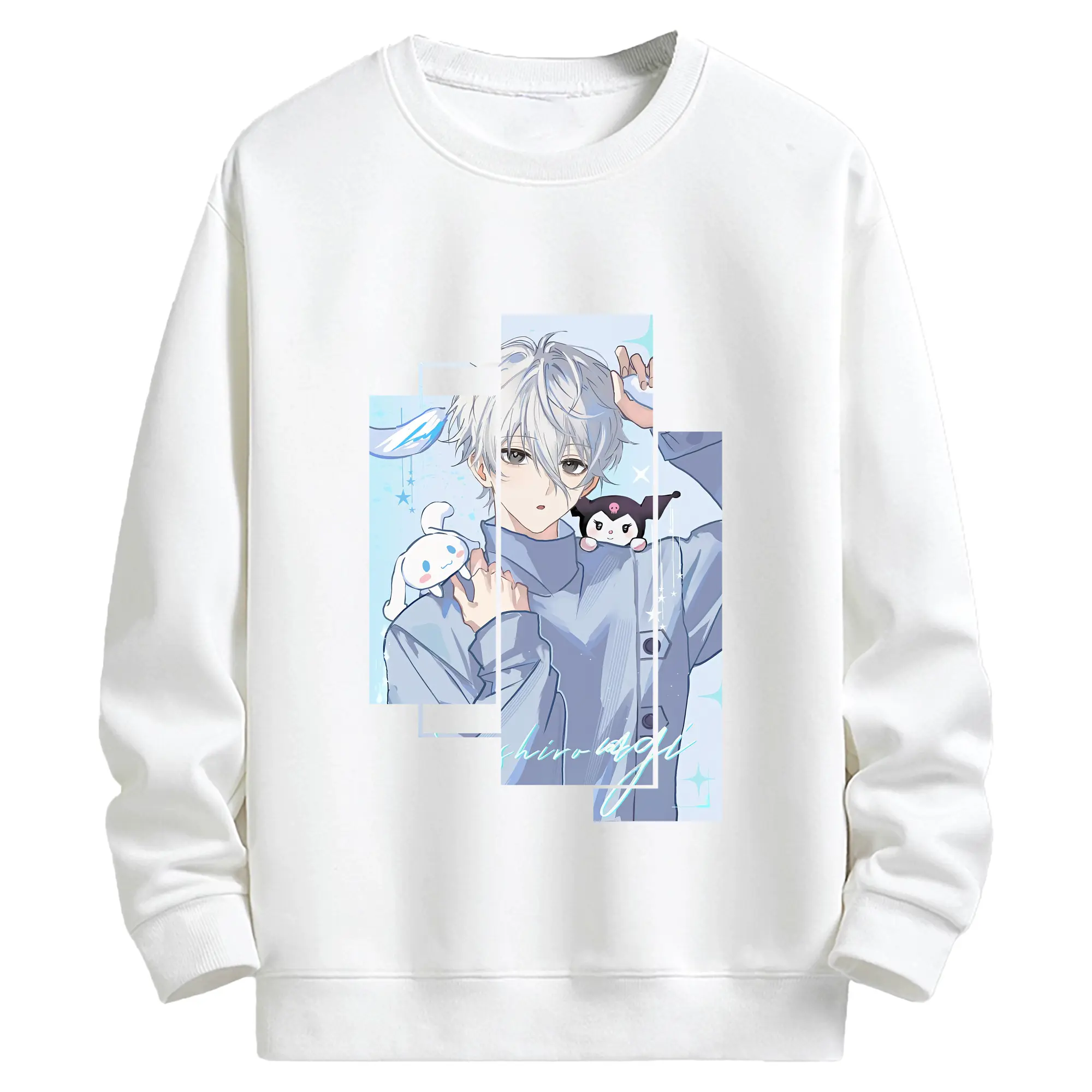 ブルーロック グッズ 凪 誠士郎 - キッズ クルーネックスウェットシャツ ・ フロントプリント ・ 綿80％ ポリエステル20％ ・ 快適 通学 スポーツ 日常使い お散歩用