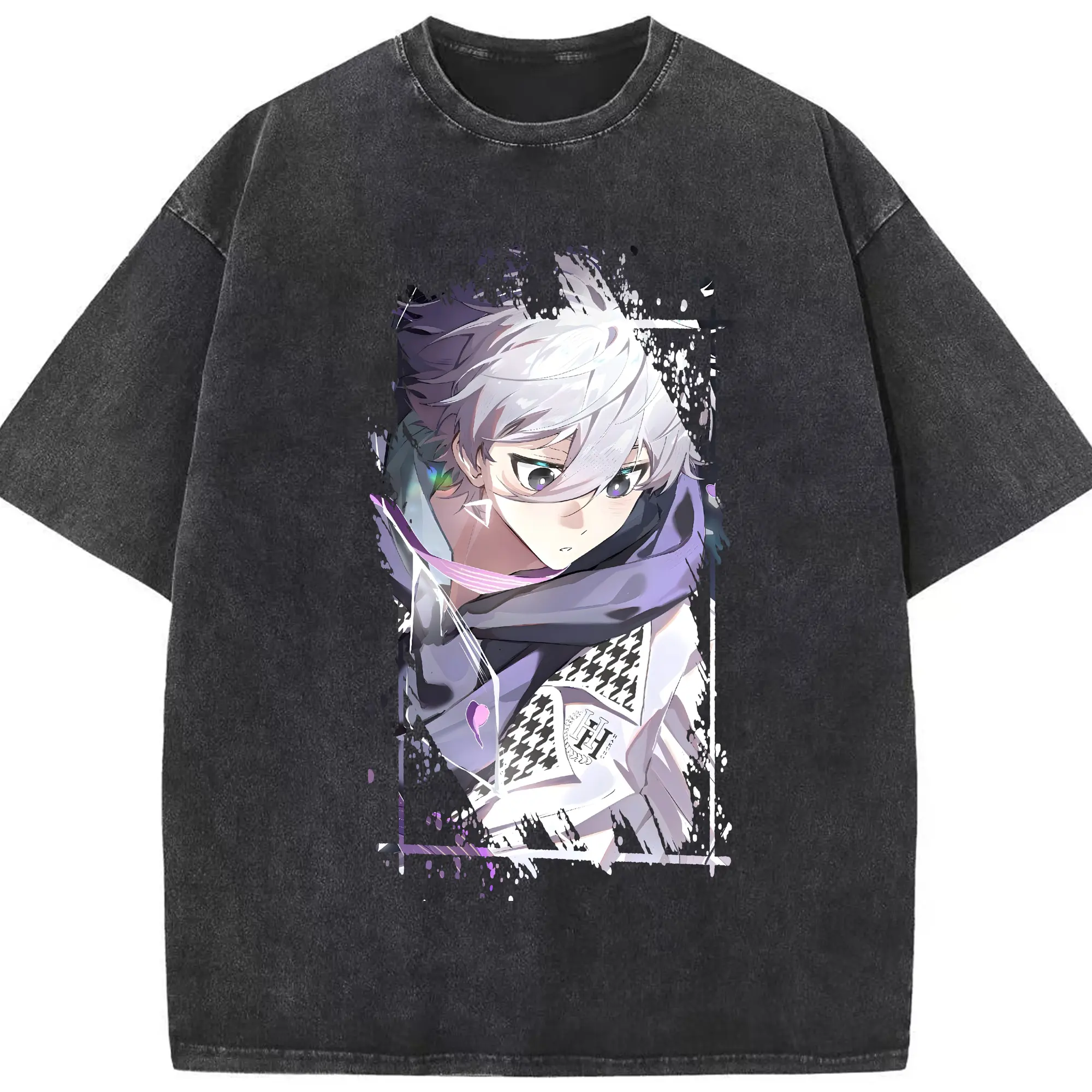 ブルーロック グッズ 凪 誠士郎 - 綿100％ ヴィンテージ風 半袖Tシャツ ・ フロントプリント ・ 柔らか肌触り ・ 通気性 快適 ・ スポーツ カジュアル 外出用