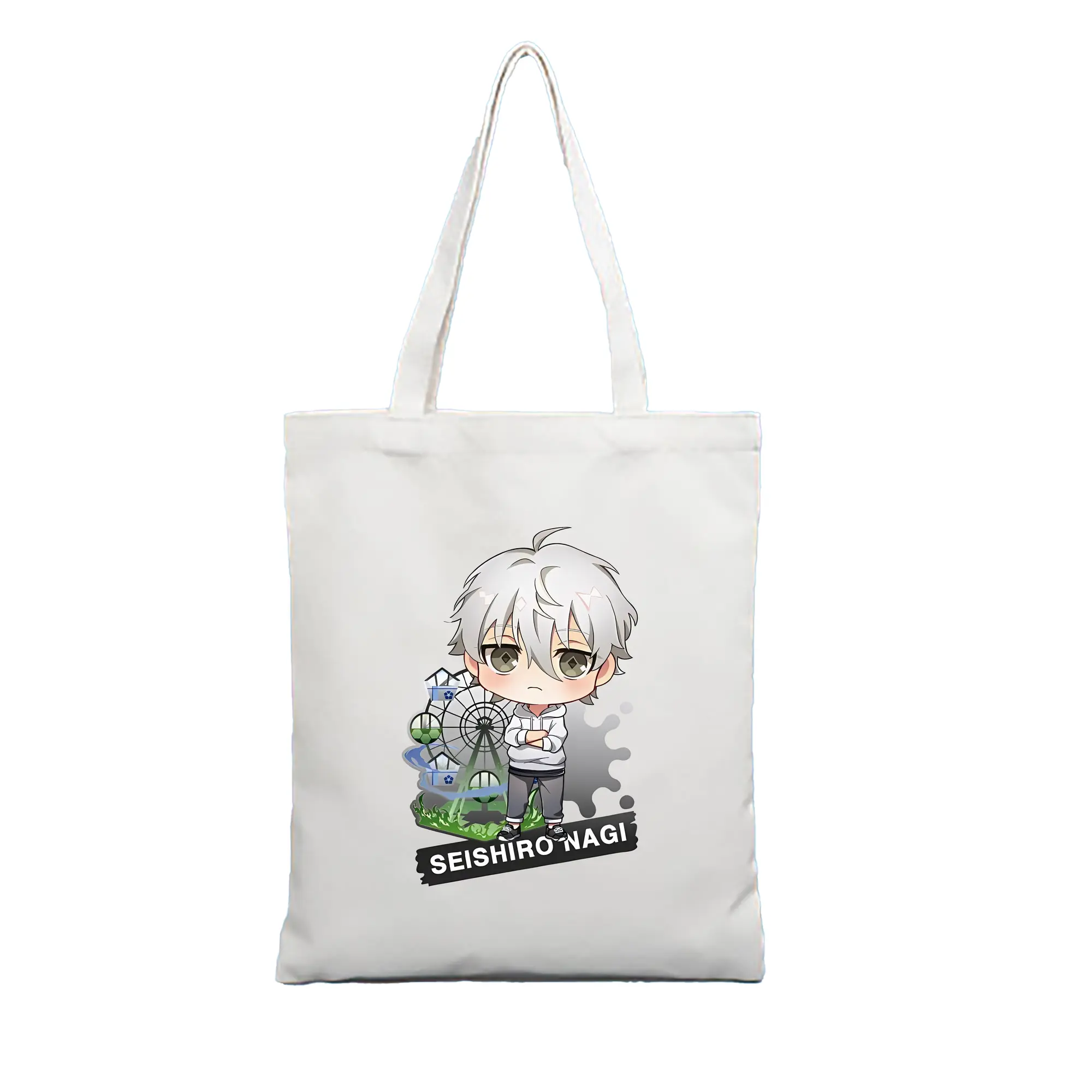 ブルーロック グッズ 凪 誠士郎 - 縦型キャンバス手提げバッグ（トートバッグ） ・ キャンバス素材 ・ ショッピング用 ・ 軽量 丈夫 お手入れ簡単